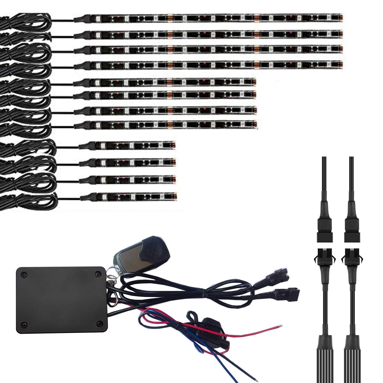Kingshowstar Motorcycle LED Light Kit Strips Multi-Color Accent Glow Neon Lights Motorcycle Cellphone app Controller led Motorcycle ATV Lights with Music Sync for Motorcycle ,ATV,Golf Car