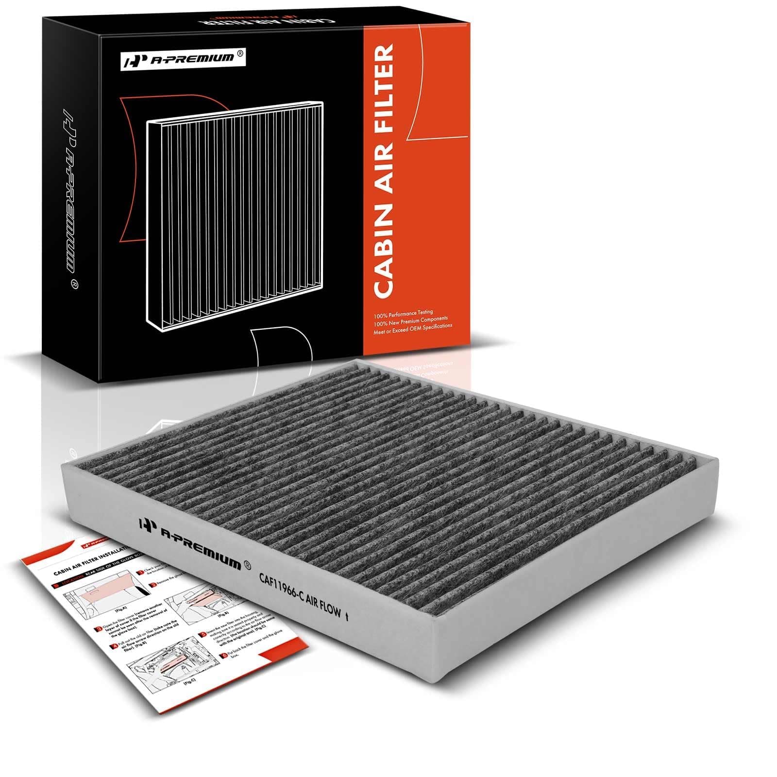 Cabin Air Filter w/Activated Carbon Compatible with Chevy, GMC, Cadillac & Buick - Camaro, Colorado, Equinox, Impala, Malibu, Silverado, Traverse, Sierra, Yukon, Escalade, ATS, CT4, Enclave