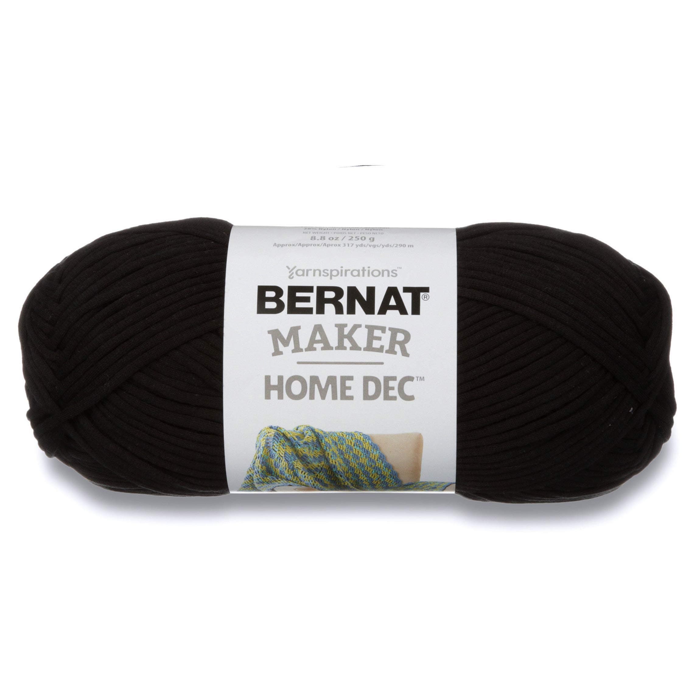 Bernat Maker Home Décor Yarn-250g- Black