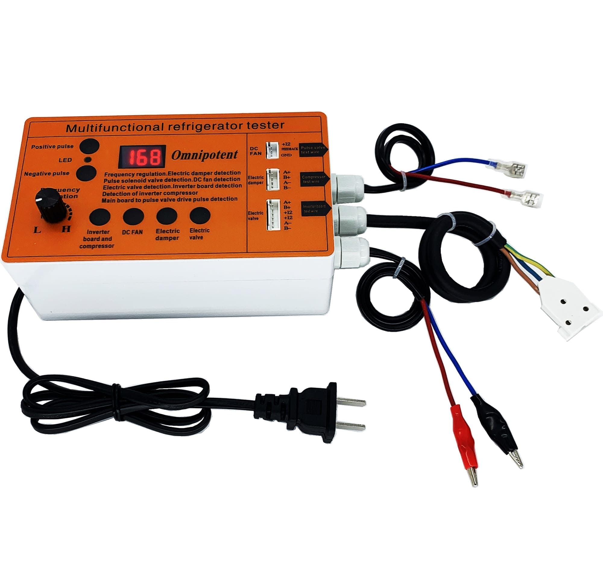 Multifunctional Refrigerator Compressor Tester - Pulse Solenoid & Inverter Compressor Tester - DC Fan Damper Electric Valve Fault Detector