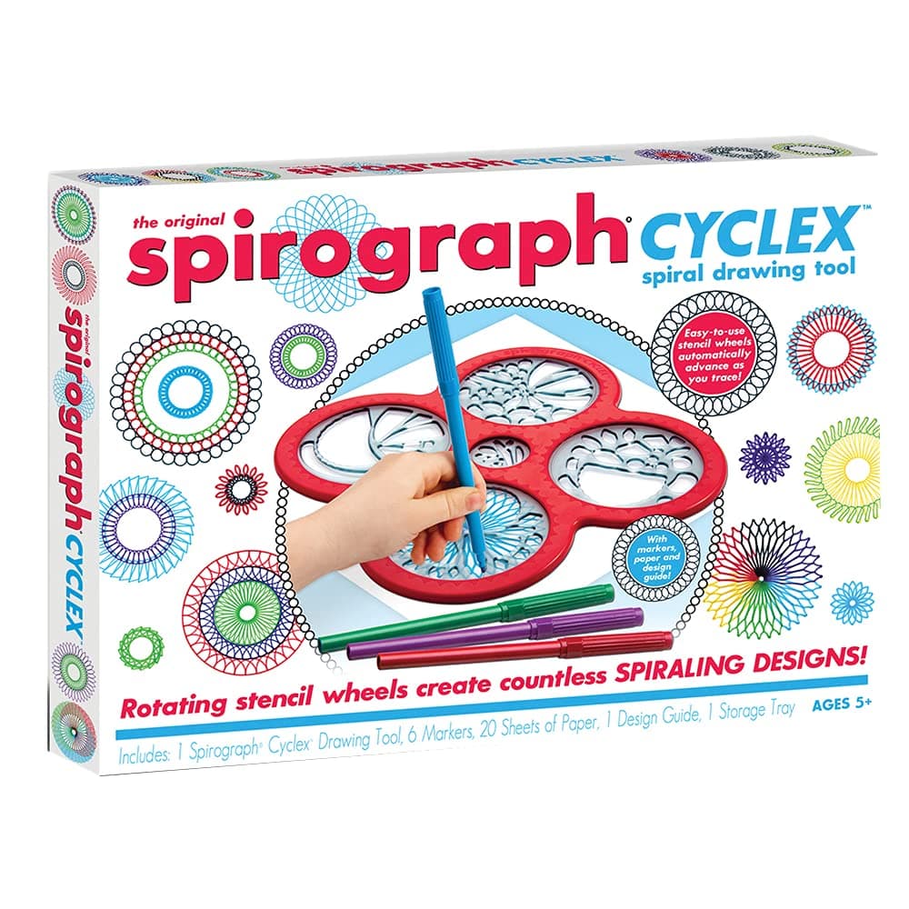 Cyclex Set – Art Kit – Rotating Stencil Wheel Creates Countless Designs – For Ages 8+