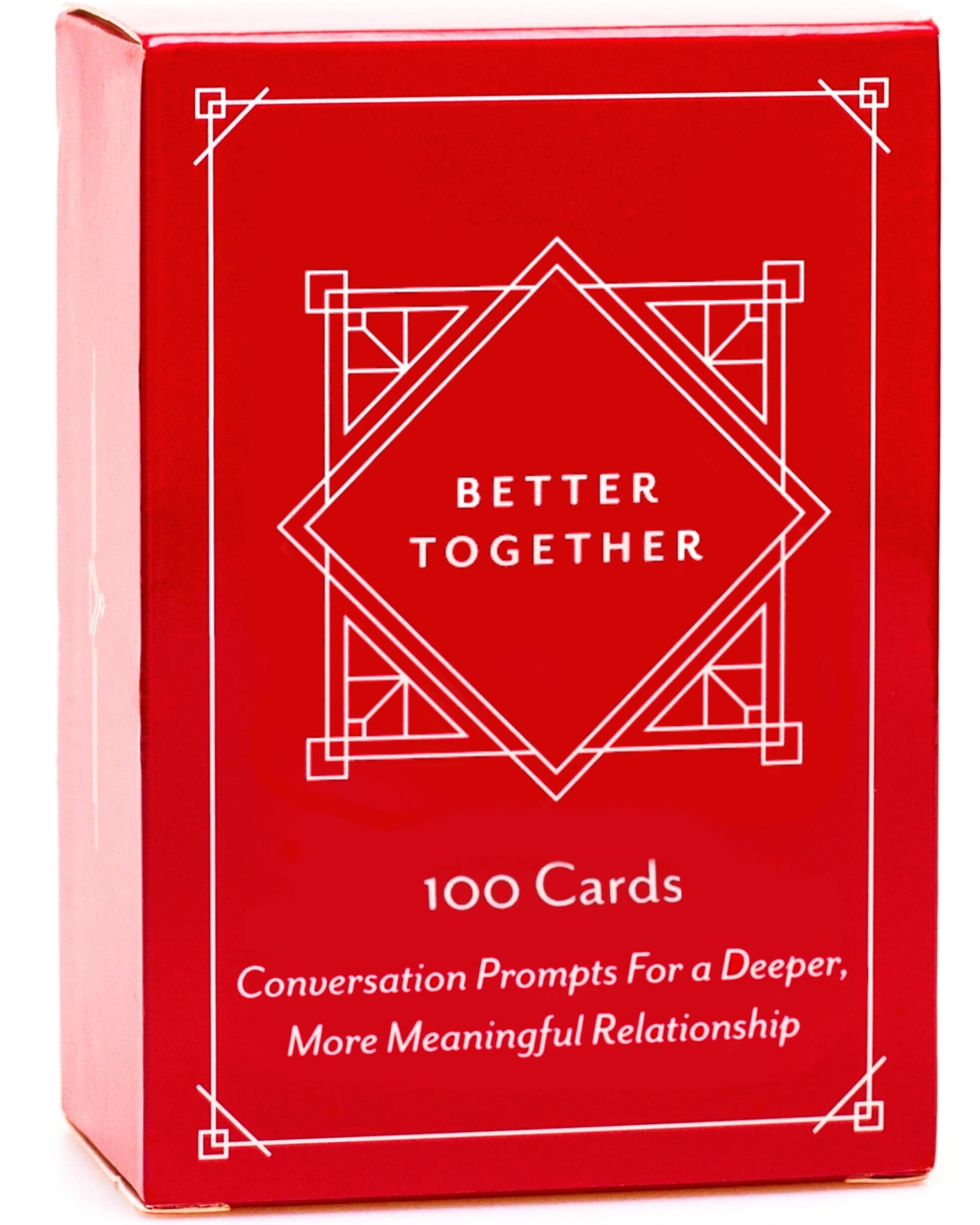 BETTER TOGETHER Couples Games | 100 Conversation Cards for Adults | Deep & Romantic Questions for Date Night | Relationship Card Game for Him & Her | Anniversary, Valentine's Day & Gifts for Couples