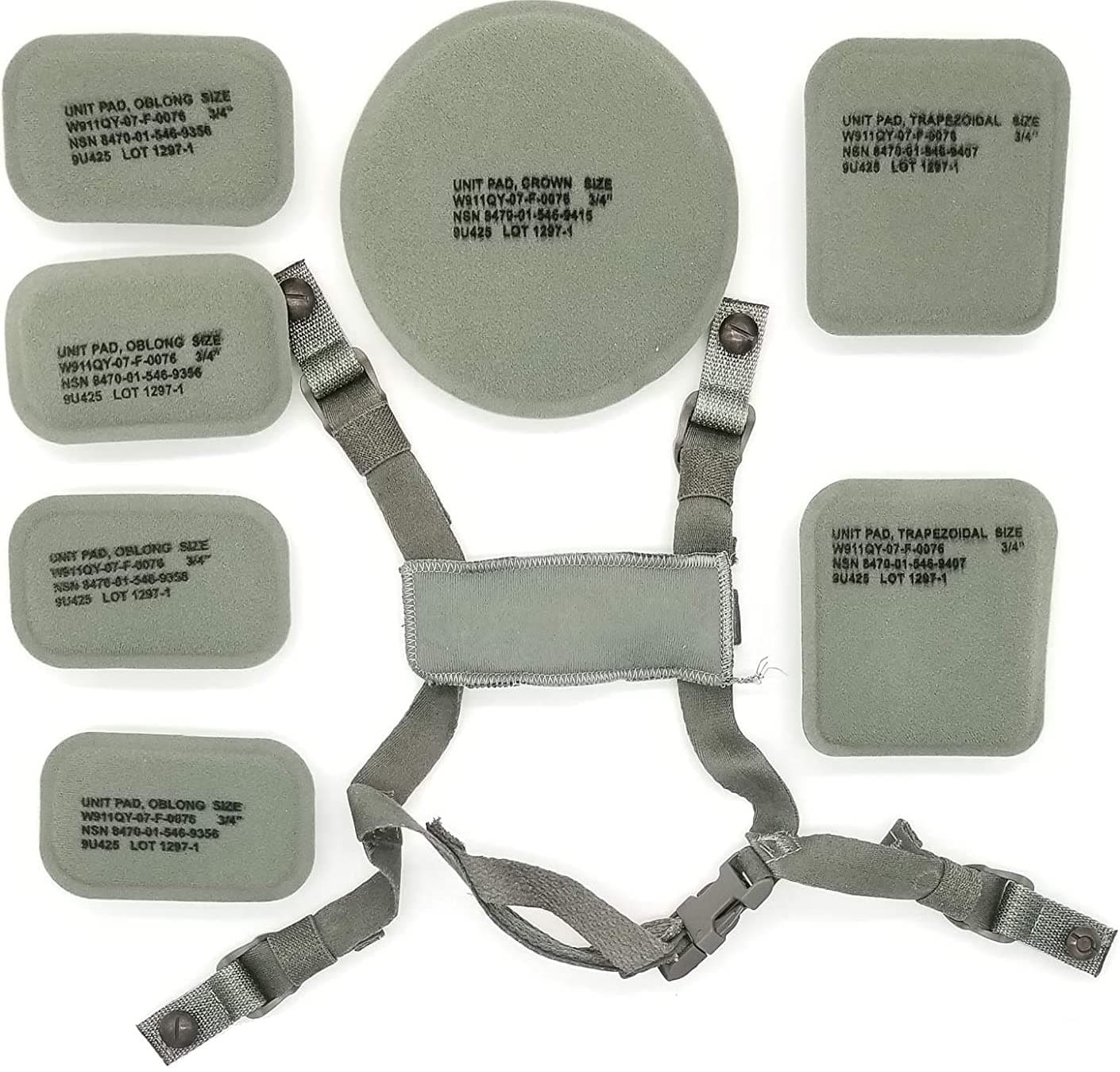 USGI ACH MI Helmet Pads & Velcro Replacement Kit