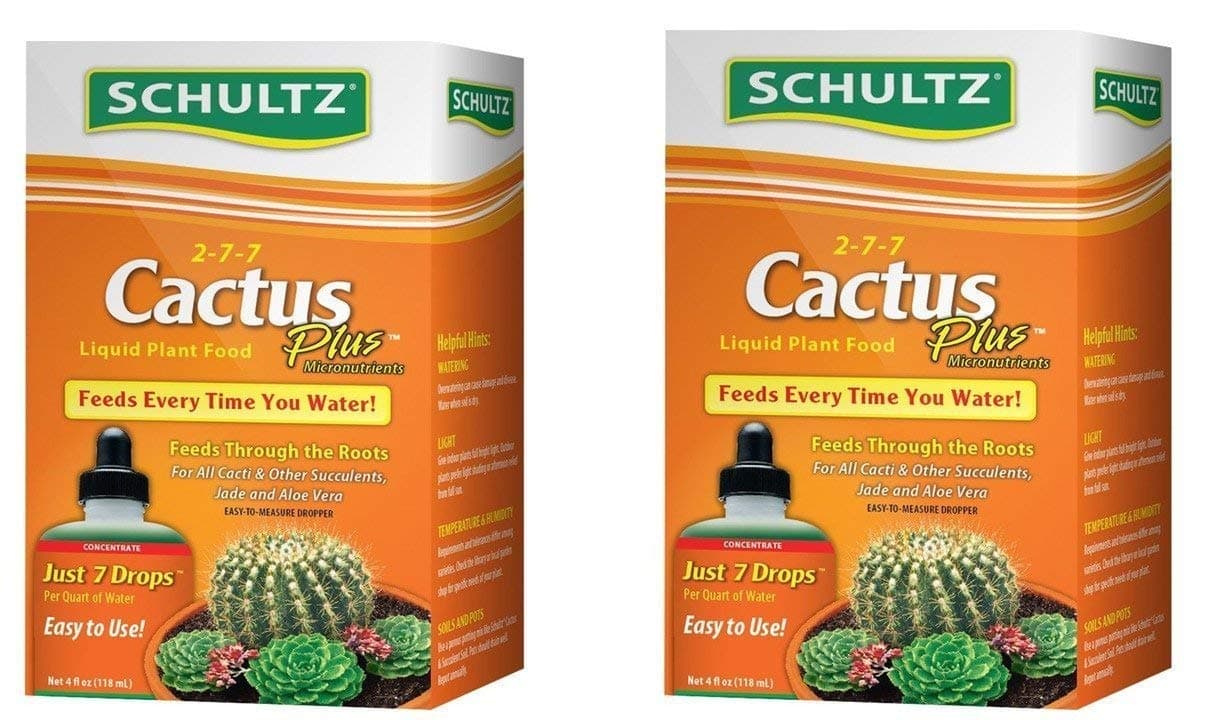 Schultz Cactus Plus 2-7-7 liquid Plant Food, 4-Ounce (2-Pack)