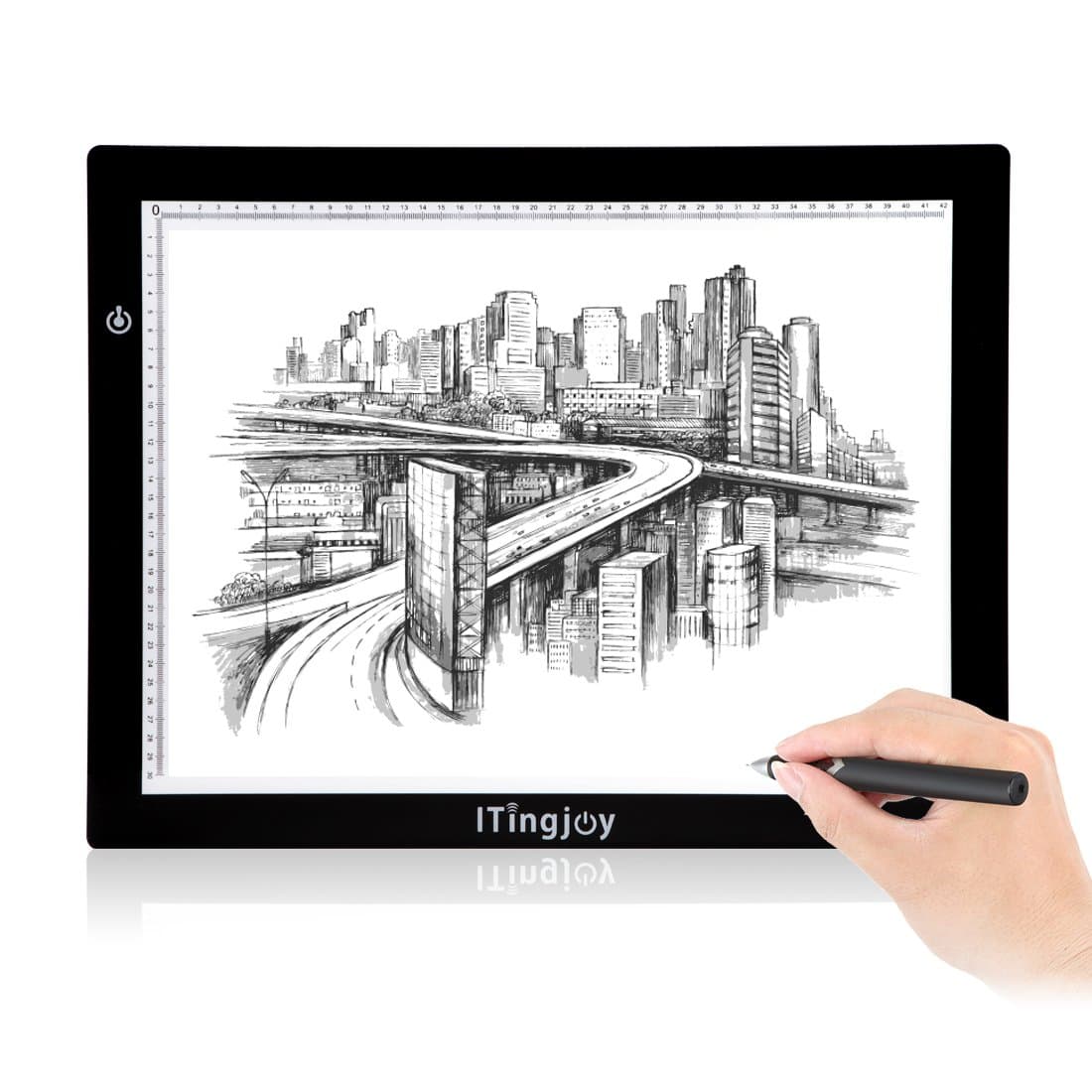 ITingjoy A3 Size Tattoo Light Box Board LED Adjustable Illumination Tracer 12x17 Inch Light Table for Tracing