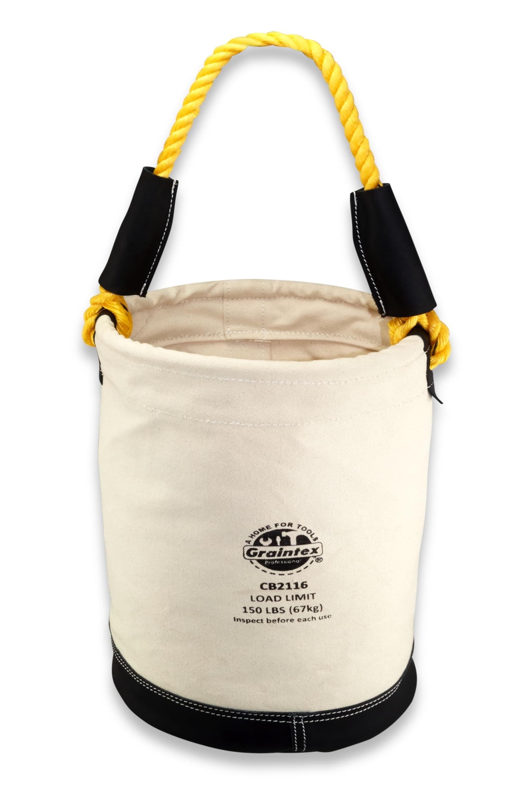 CB2116 Utility Canvas Bucket Leather Bottom