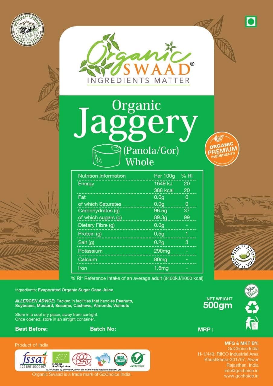 Organic SWAAD Organic Jaggery