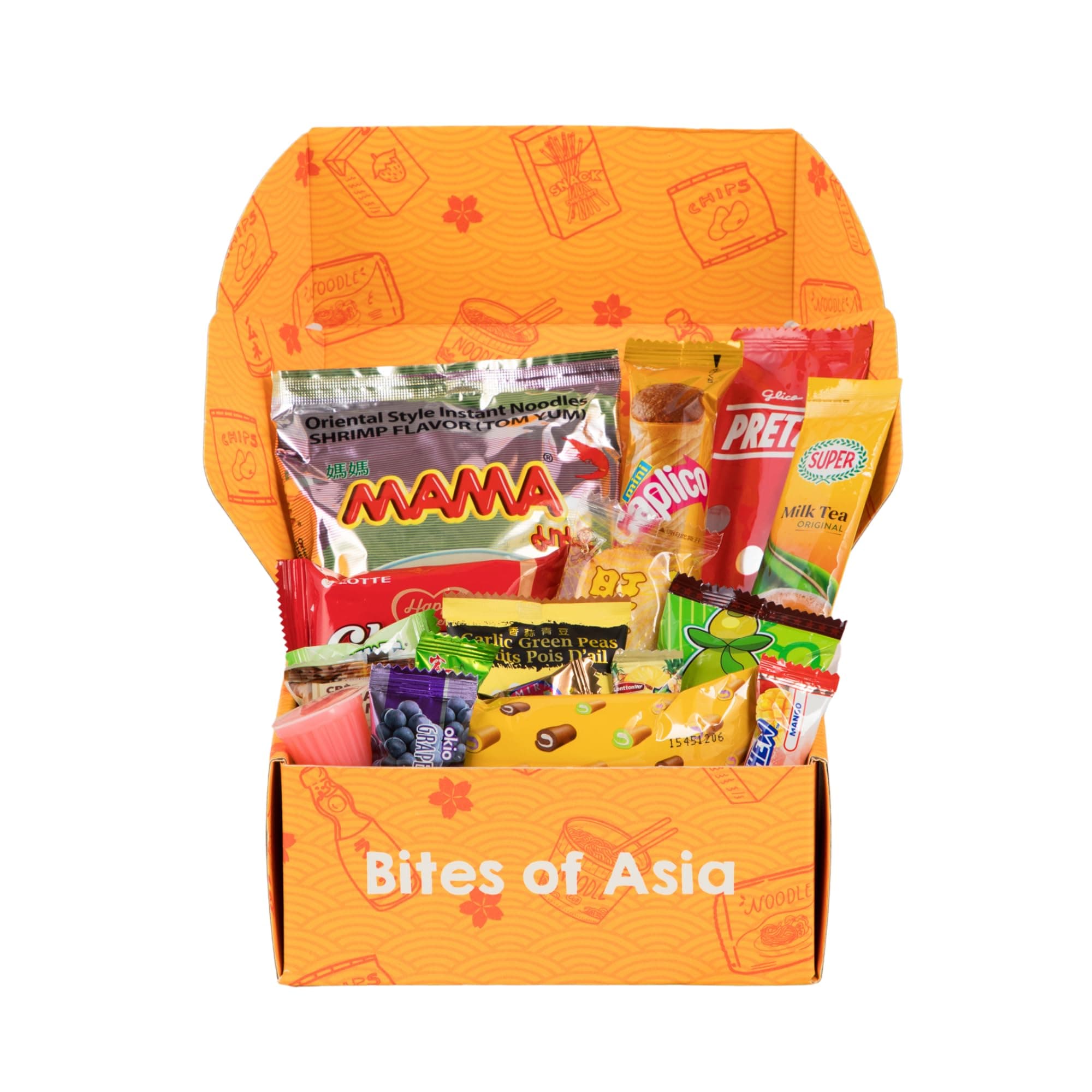 Mashi Box Asian Mystery Mini Snack Box - 18 Items - Includes 1 Full Sized Item with Snack Variety from Japan, Korea, China, Vietnam, Indonesia, etc