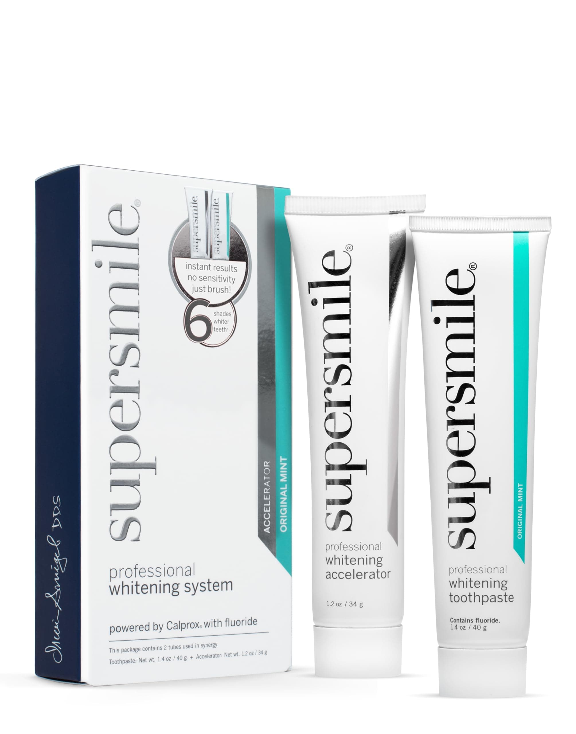 Professional Whitening System: Toothpaste 50g/1.75oz + Accelerator 34g/1.2oz 2pcs