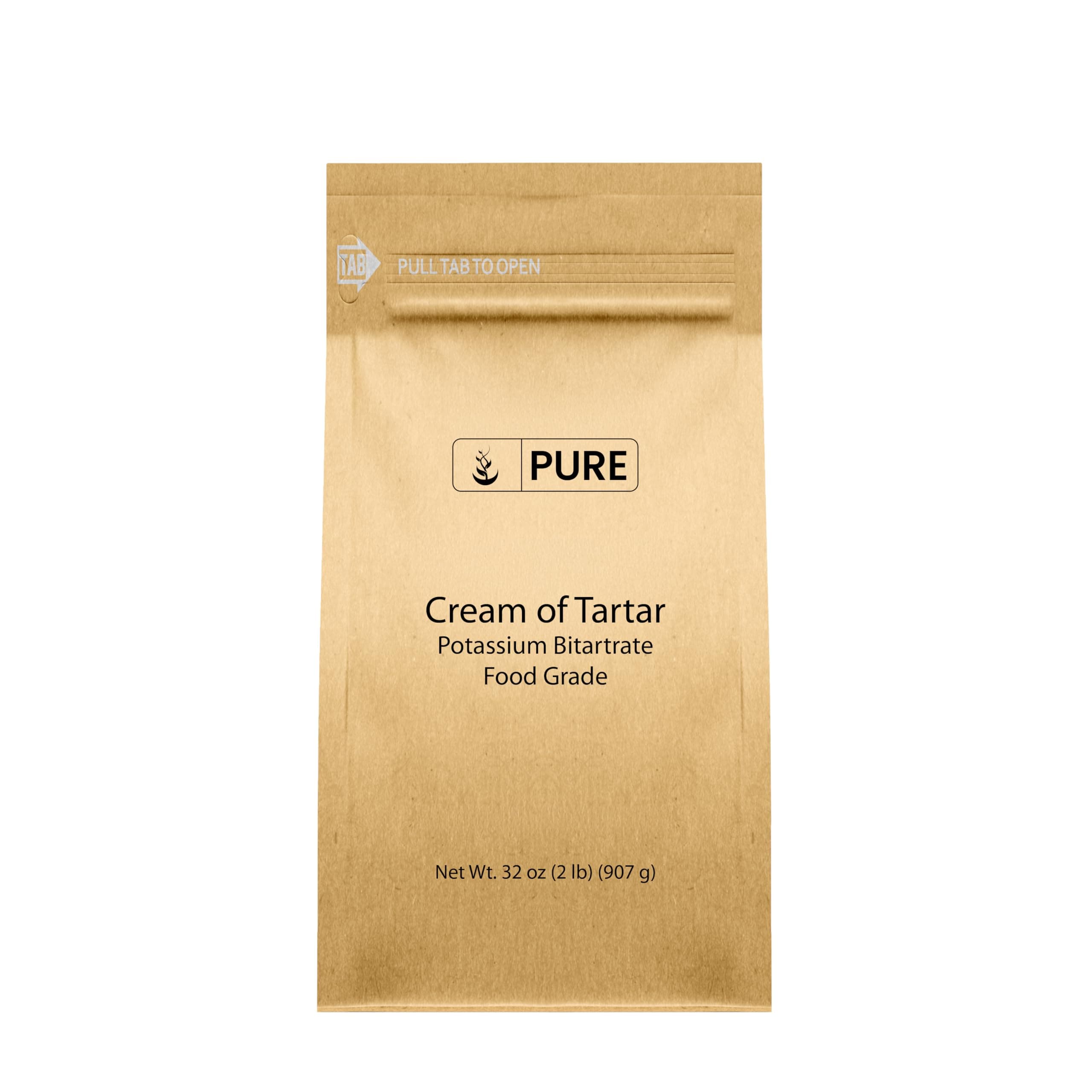 Pure Original Ingredients Cream of Tartar (2 lb) Pure & Natural, Baking & Cleaning, DIY Bath Bombs & More, Eco-Friendly Packaging