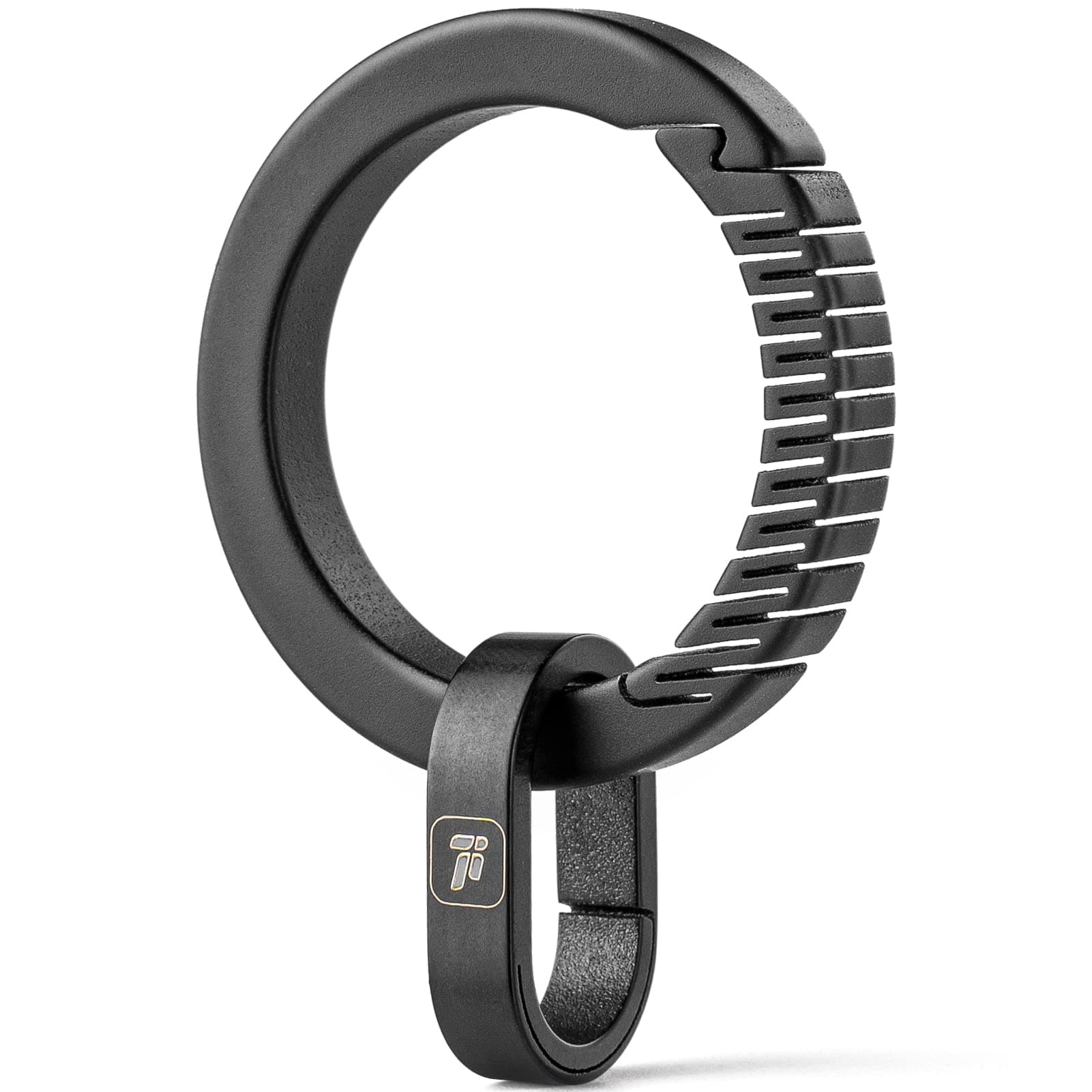 FEGVE Titanium Quick Release Key ring, Side-Pushing Designed Key Rings for Home Car Keys