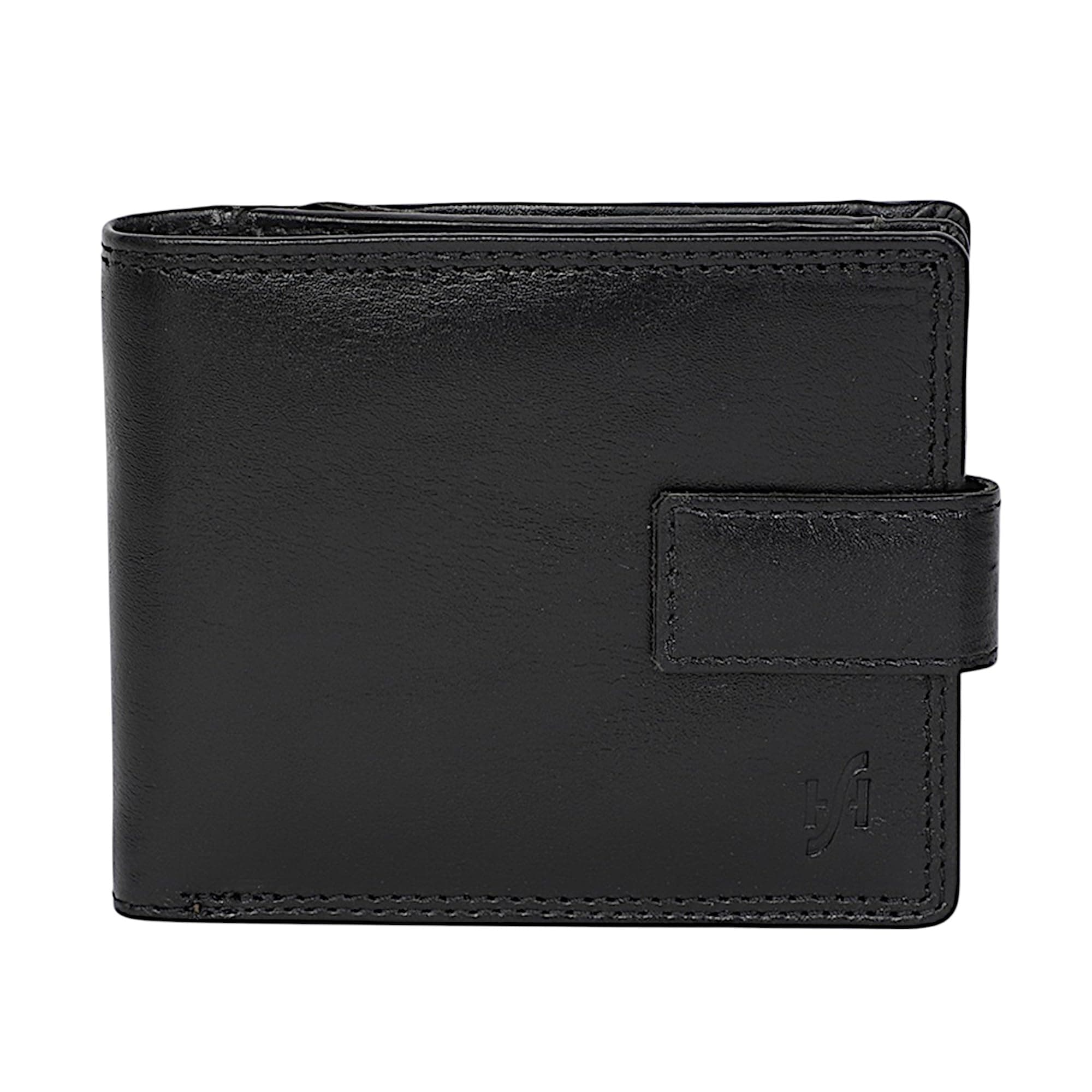 Wallets Men RFID Blocking, Genuine Leather Wallet, Men Slim Wallets with External Zip Around Coin Pocket Pouch and Gift Box 1180 (Black VT)