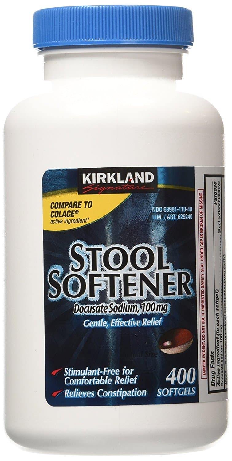 Signature Stool Softener 100mg, 400 Softgels (2 Pack)