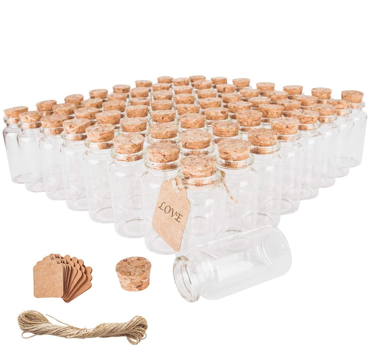 30ML Glass Storage Container Bottles 64 Pack