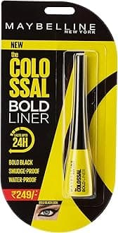 New York Colossal Bold Eyeliner, Black, Glossy Finish, 15g