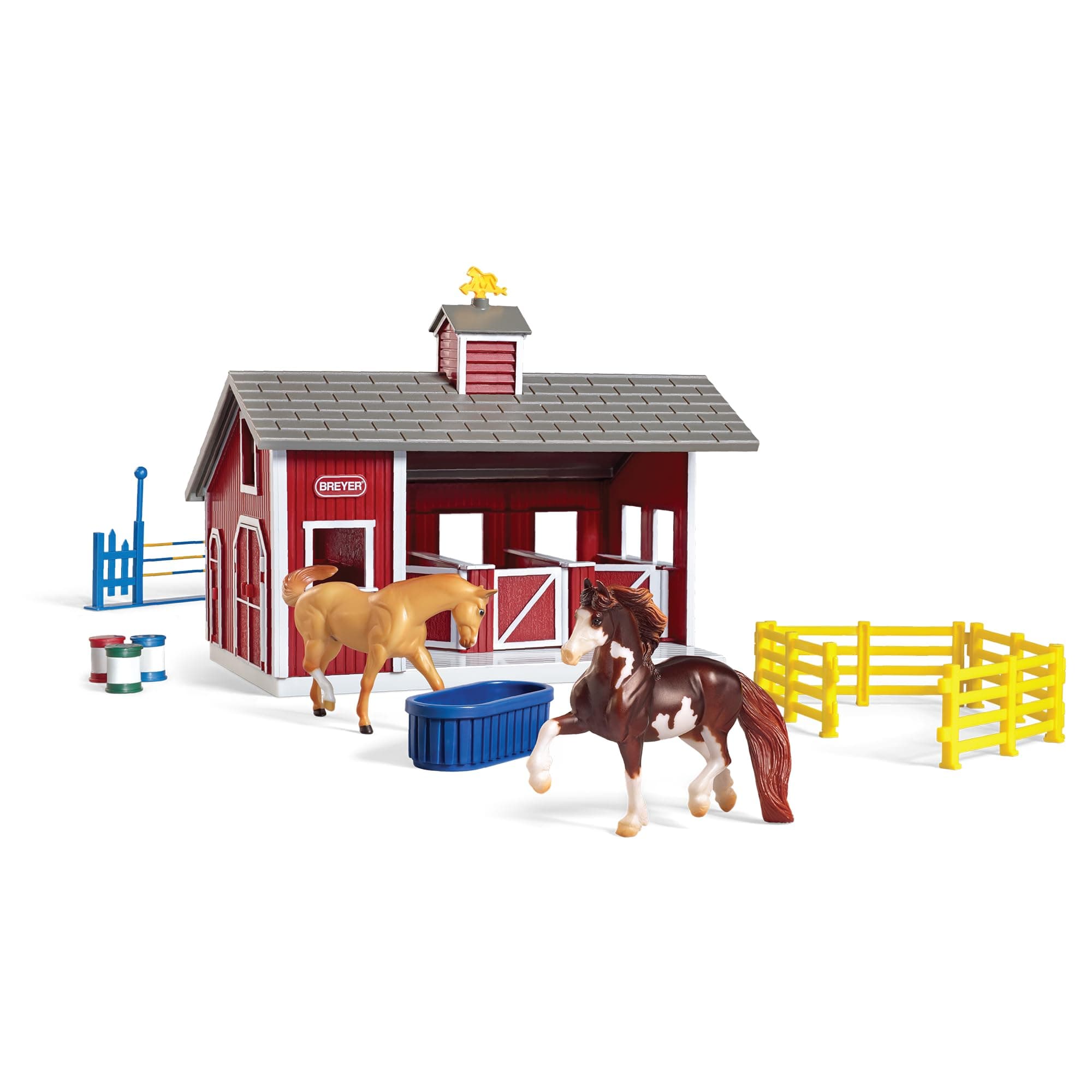 Stablemates Red Stable and Horse Set