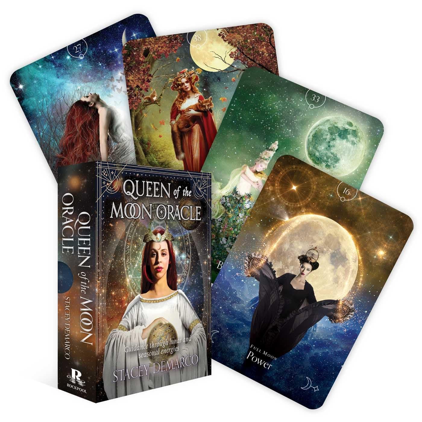 QUEEN OF THE MOON ORACLE: Guidance through lunar and seasonal energies (Rockpool Oracle Cards)