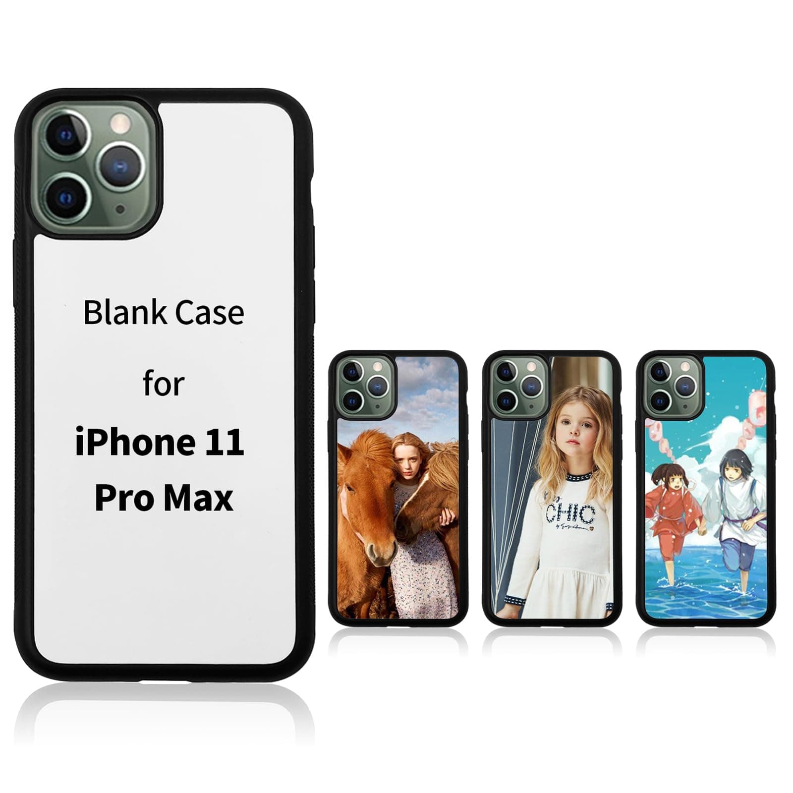 5PCS Sublimation Blanks Phone Cases Covers for iPhone 11 Pro max, Soft Rubber Protective Shockproof Case Anti-Slip Printable DIY iPhone 11 Pro max(6.5 inch)