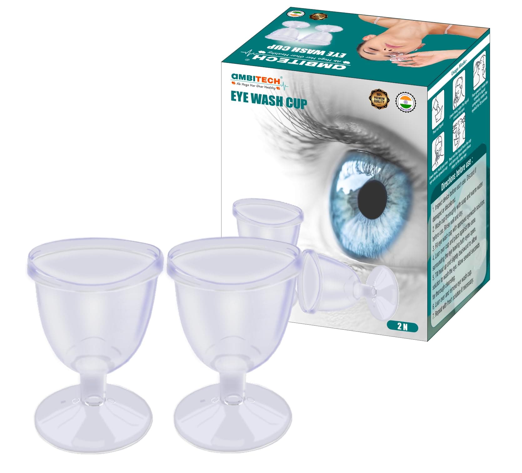Ambitech Transparent Eye Wash Cup