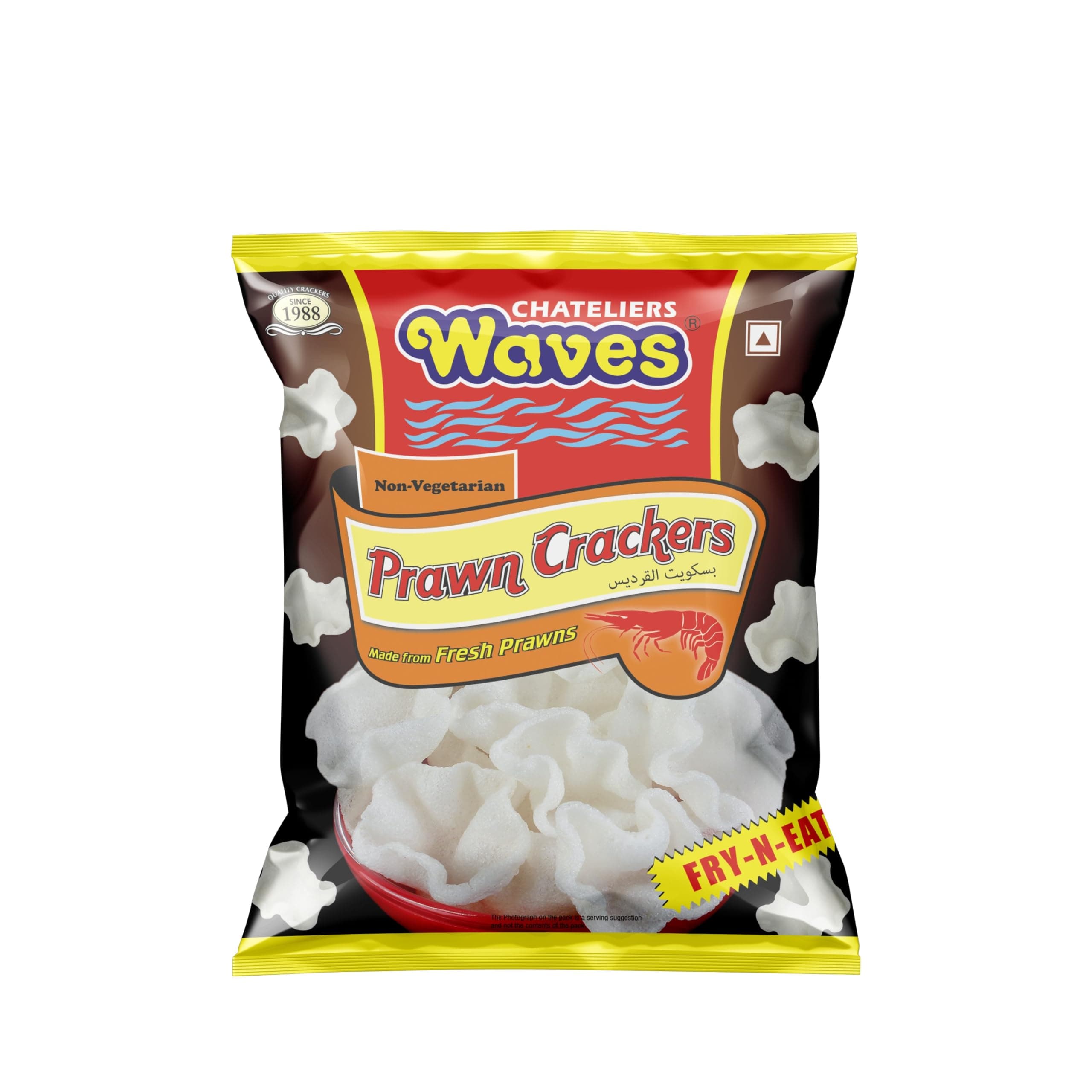 Chateliers Waves Prawn Crackers/Wafers Pack Of 2