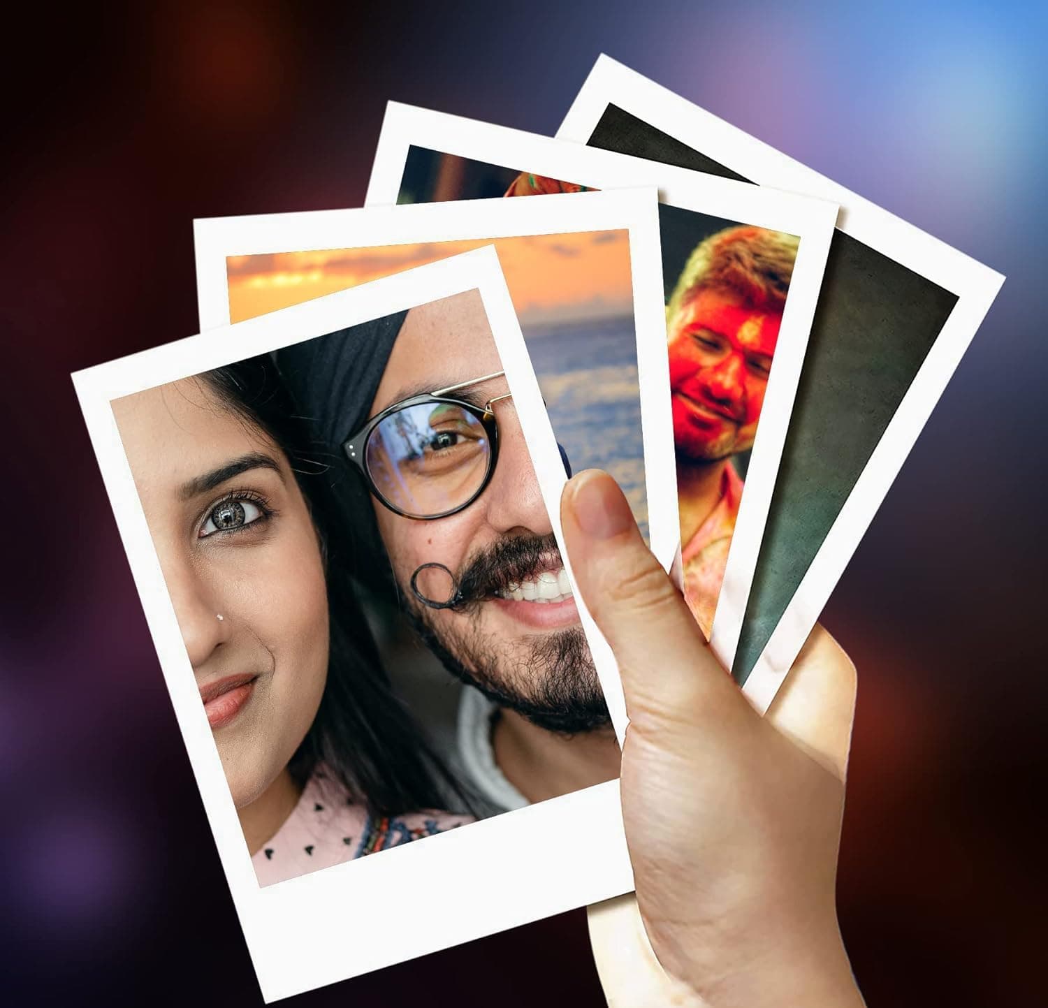 Personalized Gifts Paper Mini Photos Prints Customized (Pack Of 25)