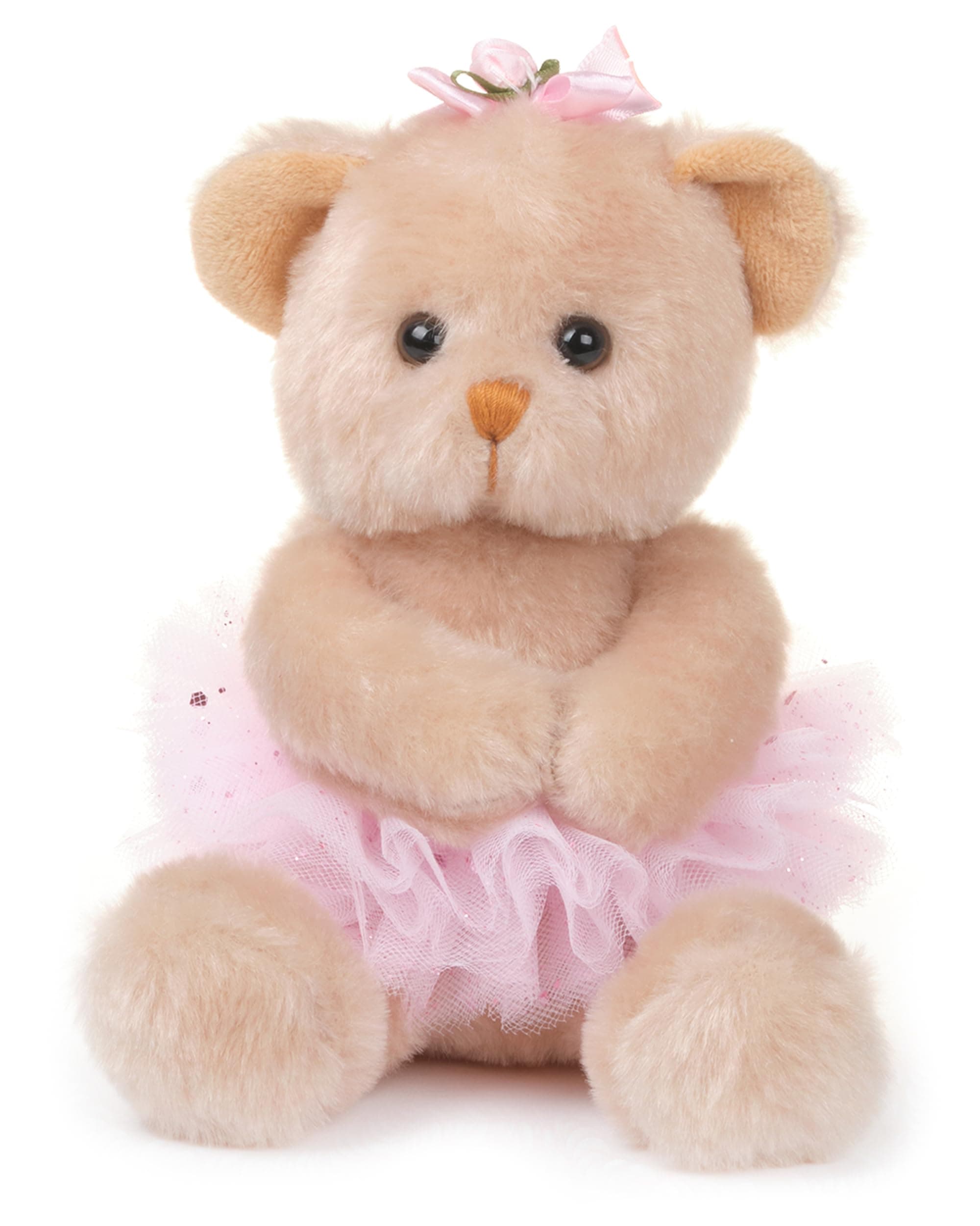 Bearington Collection Ballerina Stuffed Animal - Ballet Doll - Dance Recital Gifts for Girls - Bear Bella - 6"