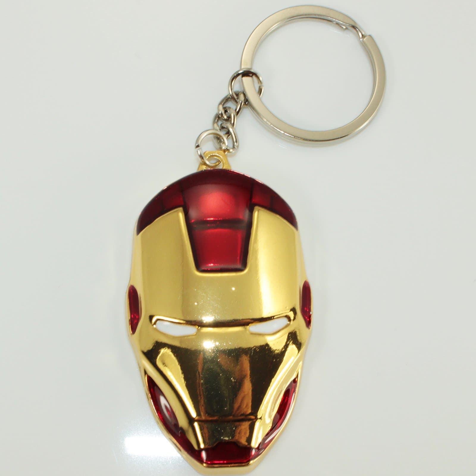 Iron Man Head: Red and Bronze Keyring / Keychain