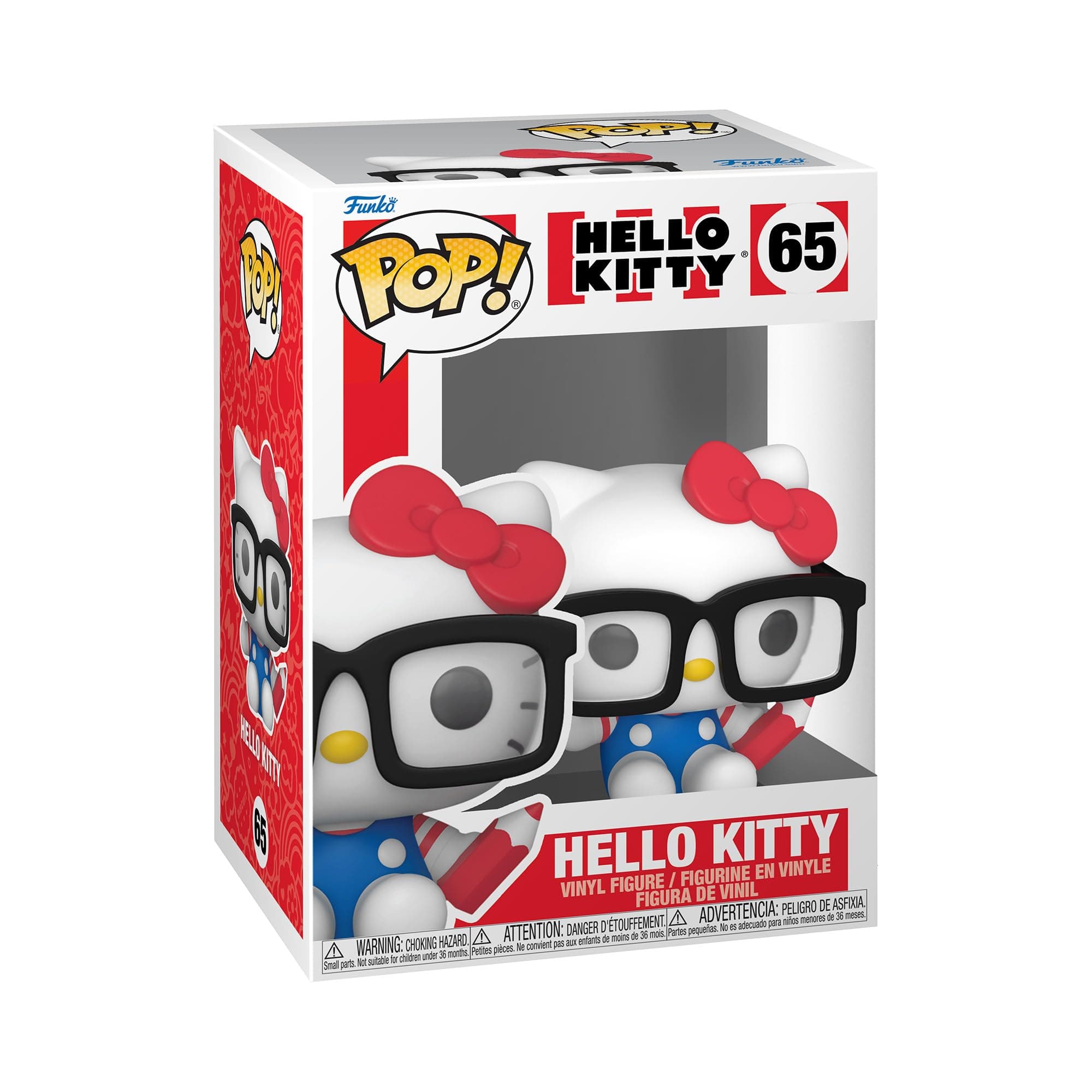 POP! Sanrio: Hello Kitty - Hello Kitty Nerd - Collectable Vinyl Figure - Gift Idea - Official Merchandise - for Kids & Adults - Anime Fans - Model Figure for Collectors and Display