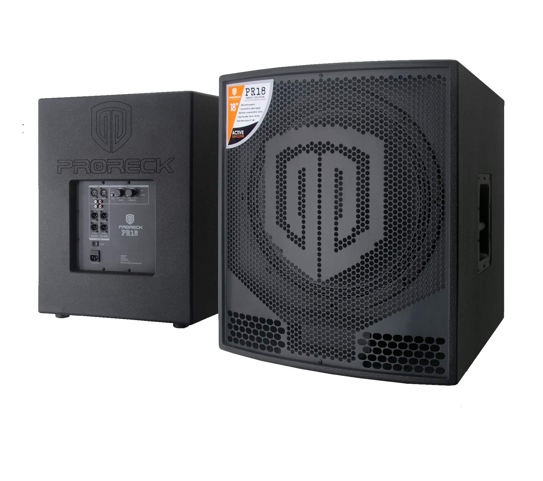 PRORECK PR18 18 Inch 2000W P.M.P.O Active Powered PA DJ Subwoofer Cabinet (A Subwoofer)