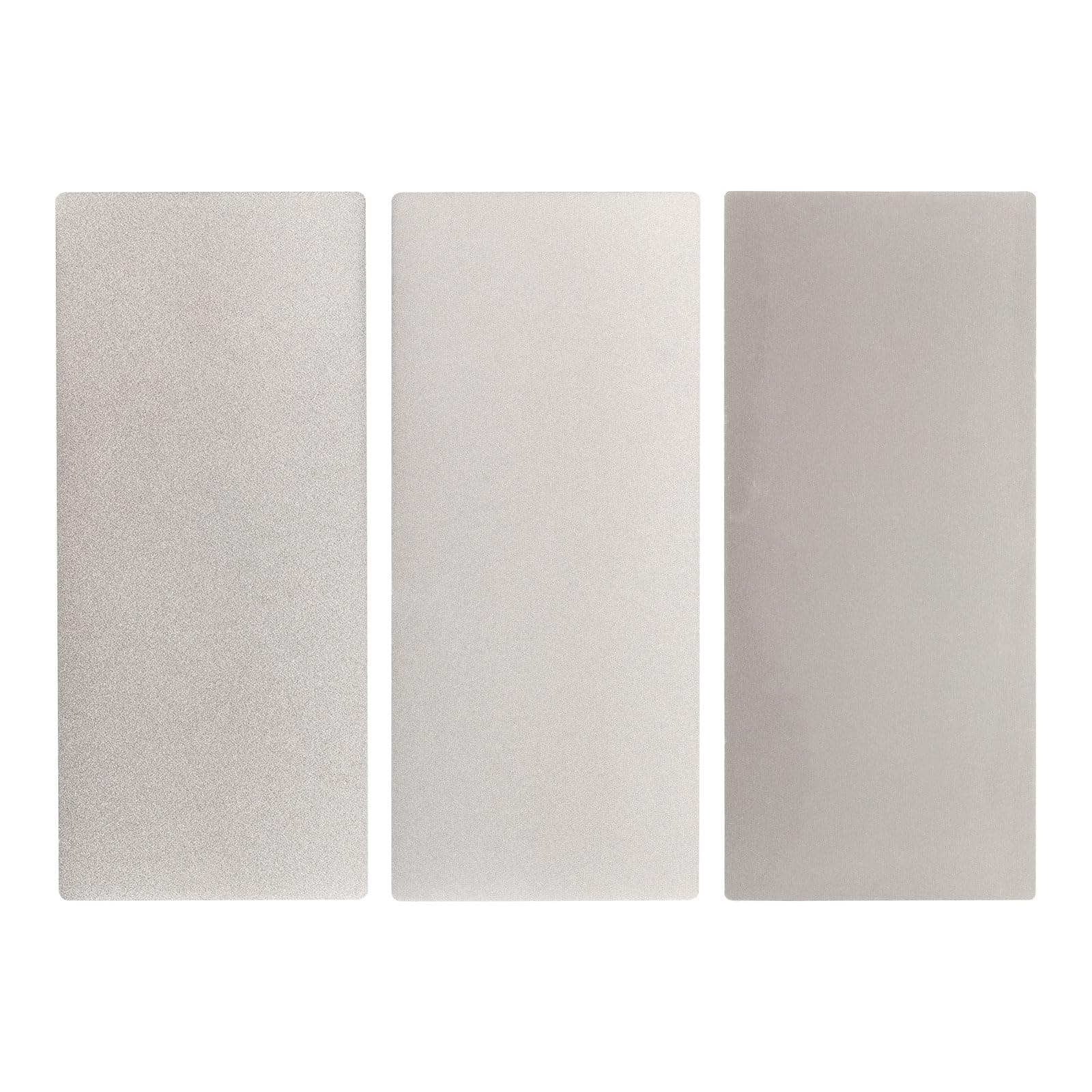 3pcs Diamond Sharpening Stone Set 250/600/1200 Grit Knife Sharpening Stone Surface Plate for Knives Scissors Kitchen Tools, Silver Tone