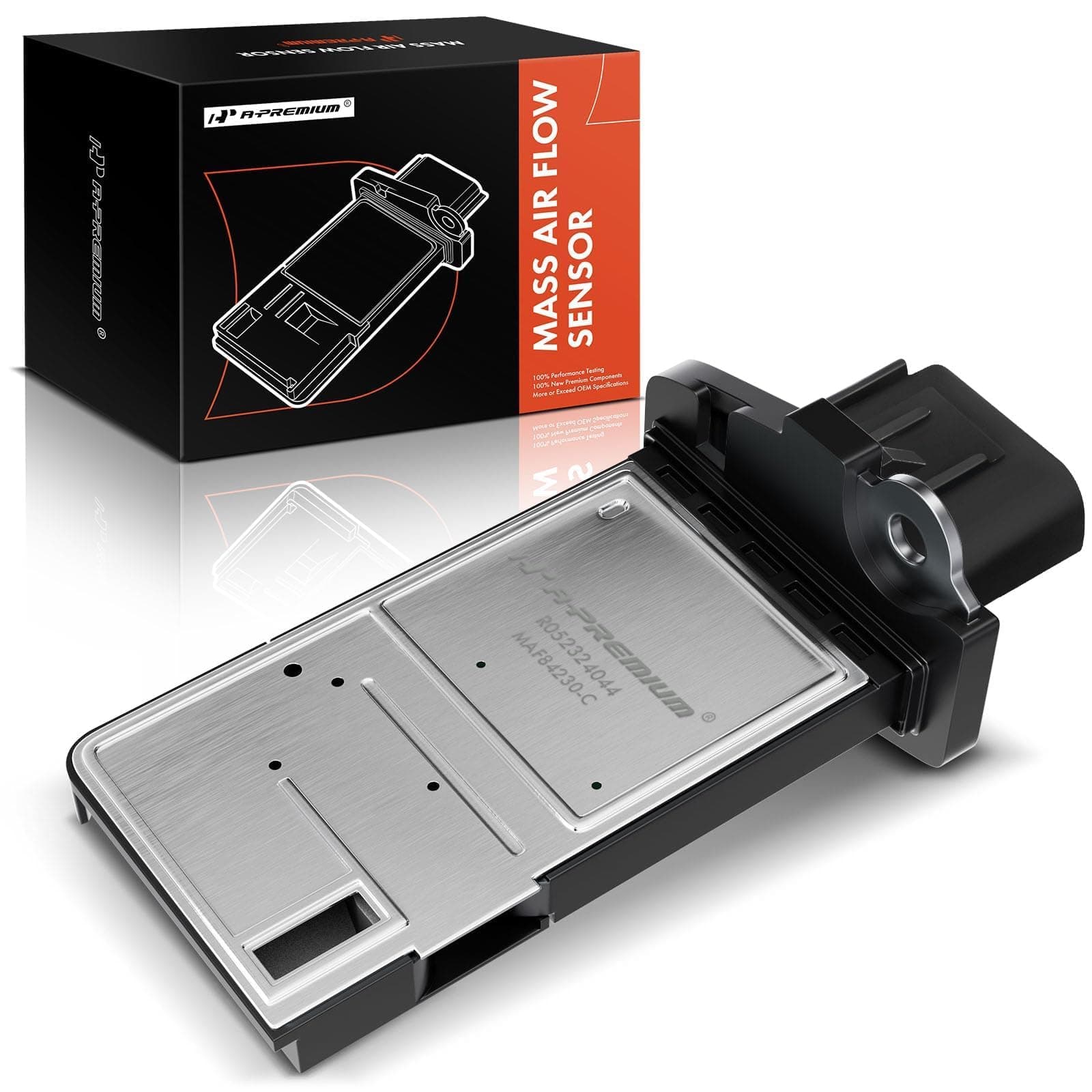 A-Premium Mass Air Flow Sensor Compatible with Ford, Lincoln & Mazda Vehicles - E150, E250, F150, Edge, Escape, Econoline, Explorer, Focus, Fusion, Mustang, Taurus & More - Replace# 3L3A-12B579-BA