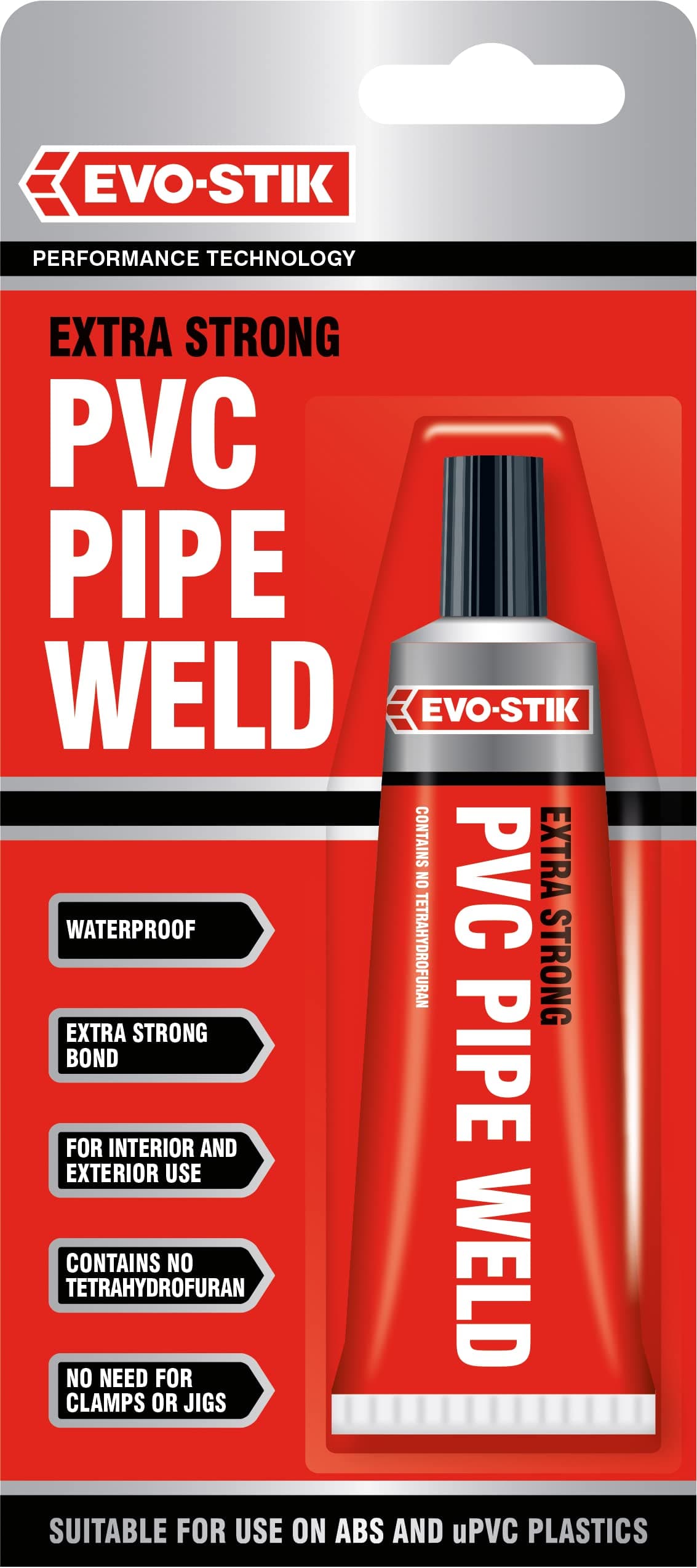 2 x Evo-Stik PVC uPVC ABS Pipe Weld Adhesive Glue 50ml Extra Strong 80220 New