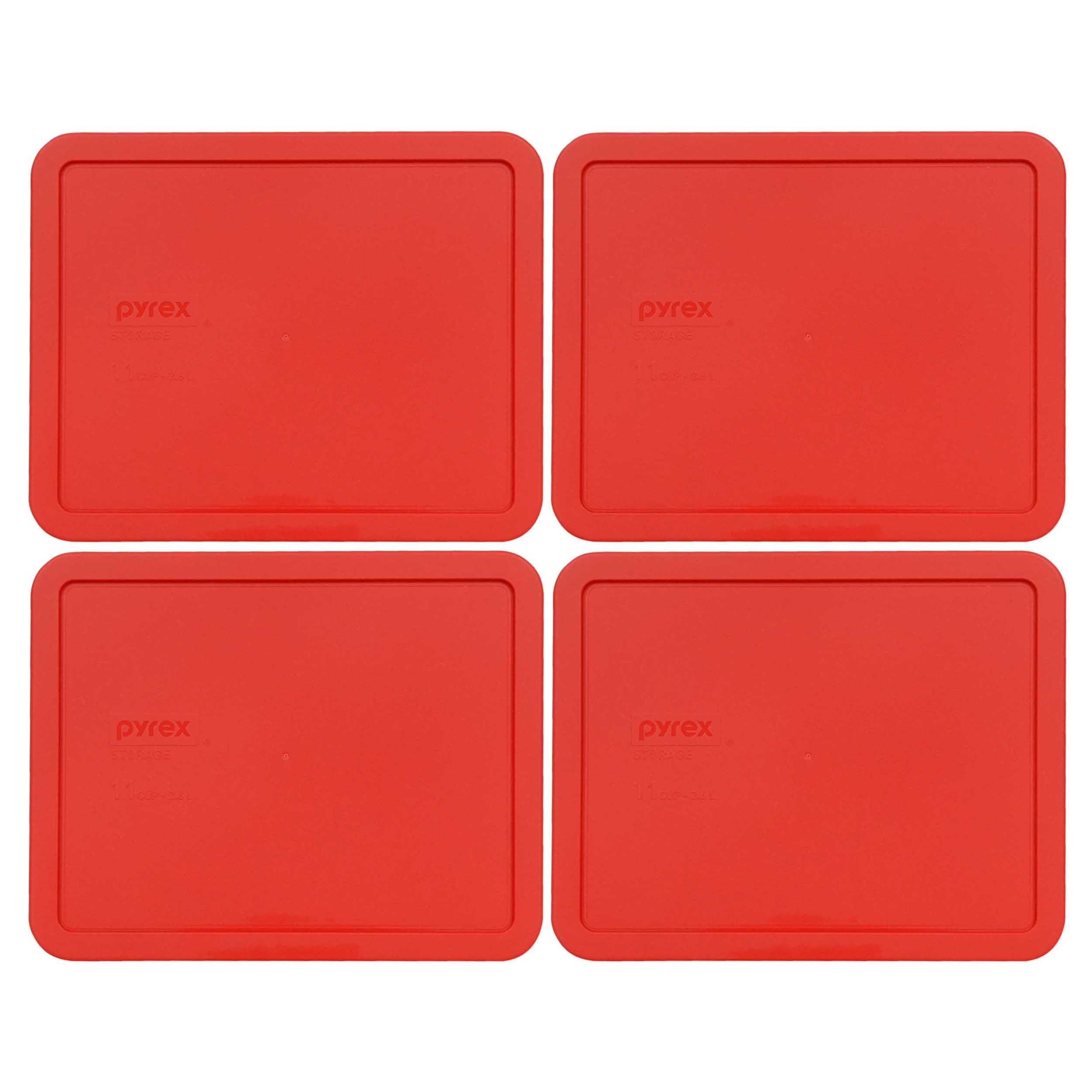 7212-PC 11 Cup Red Storage Lid for Glass Dish (1, Red)
