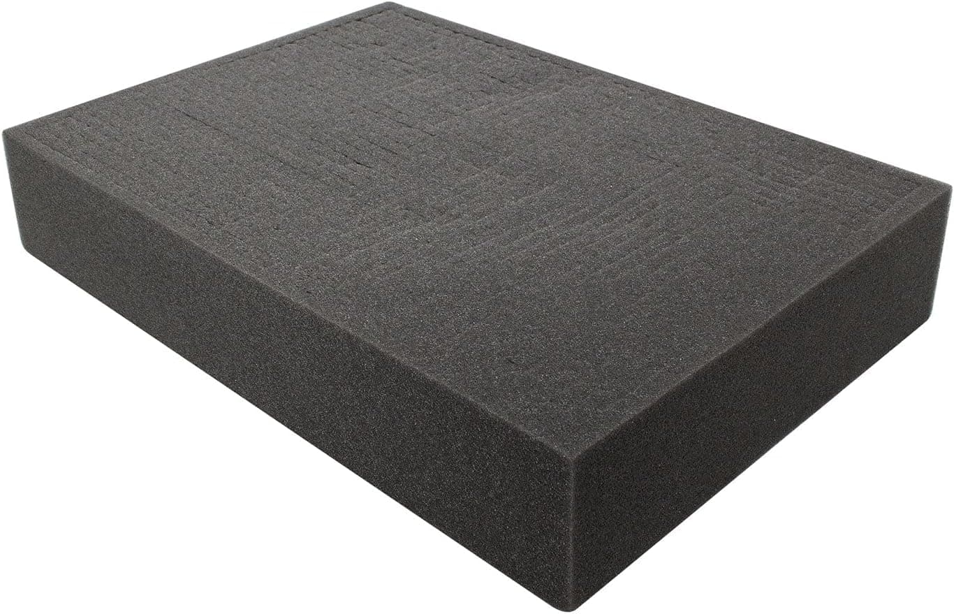 Pre-cut Pick and Pluck Cubed Foam Block Insert 440mm x 310mm x 90mm For Use on A501 Flight Case, Storage Cases, Game Box, Tool Box