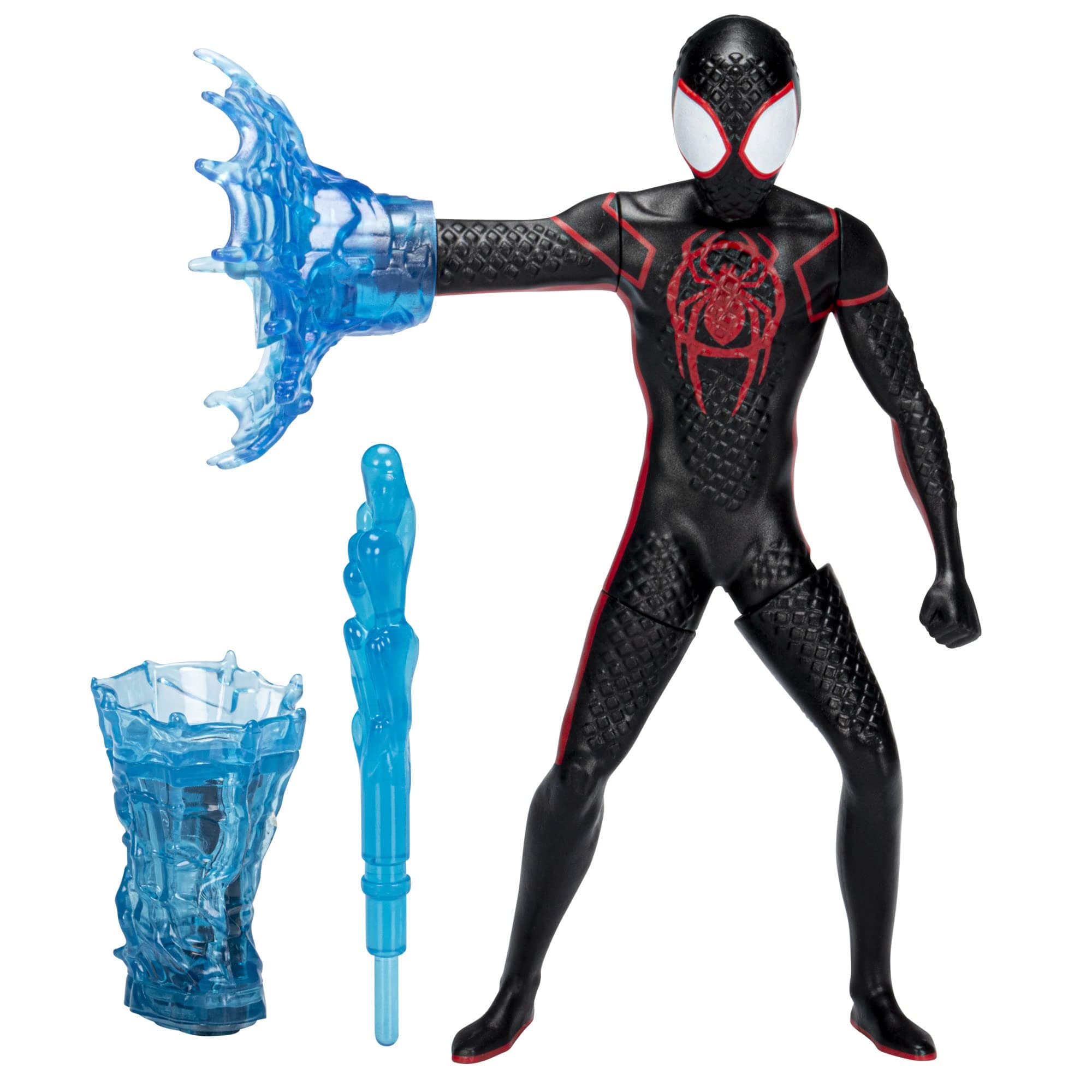 Spider-Man: Across The Spider-Verse Web Spinning Miles Morales Toy, 6-Inch-Scale Deluxe Action Figure, Toys for Kids Ages 4 and Up