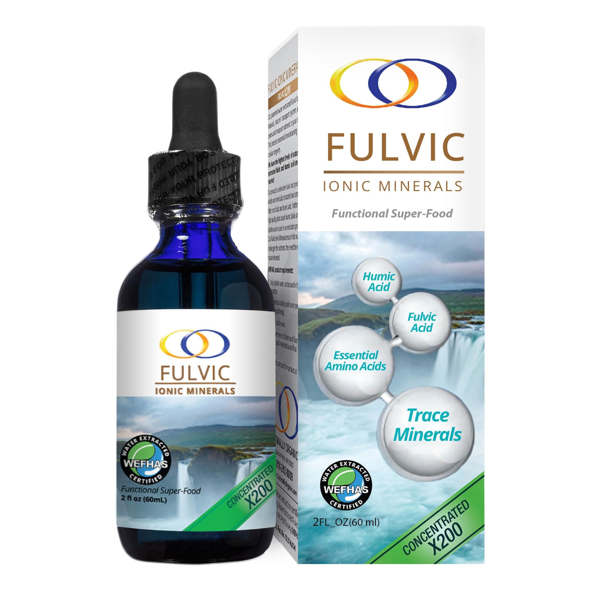 Optimally Organic Patented Water Extracted Fulvic Ionic Minerals X200