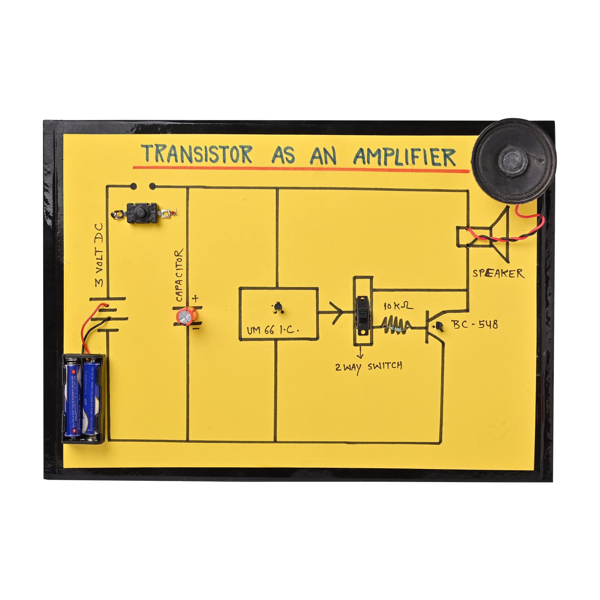 Transister as an Amplifier for School Projects