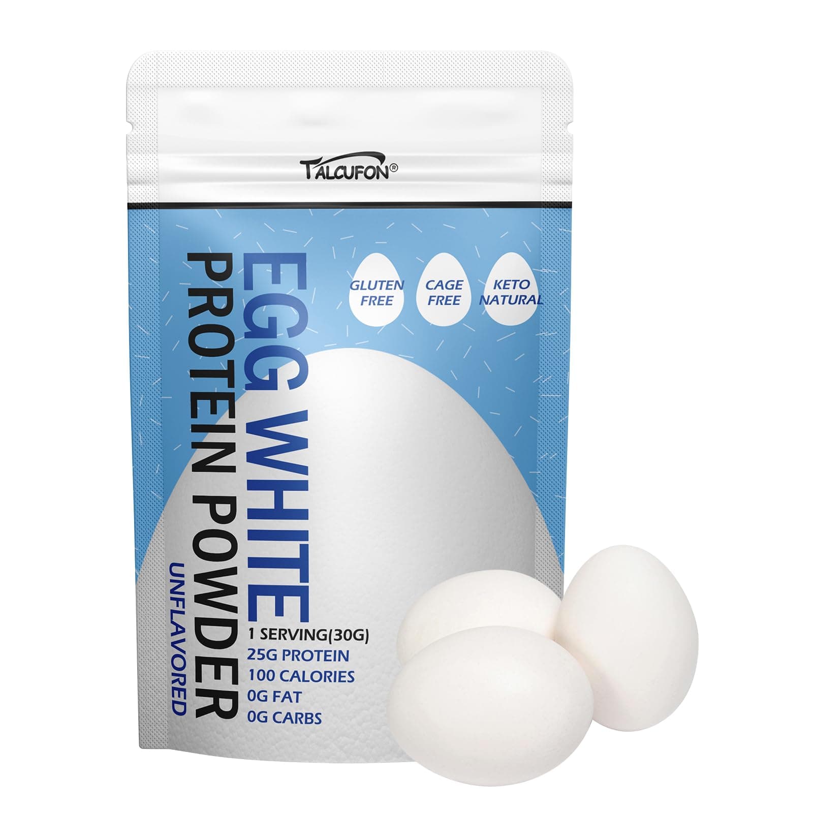 Egg White Protein Powder 8Oz Pasteurized No Additives, High Protein, Gluten-Free Ideal for Baking and Cooking, Unflavored 227G