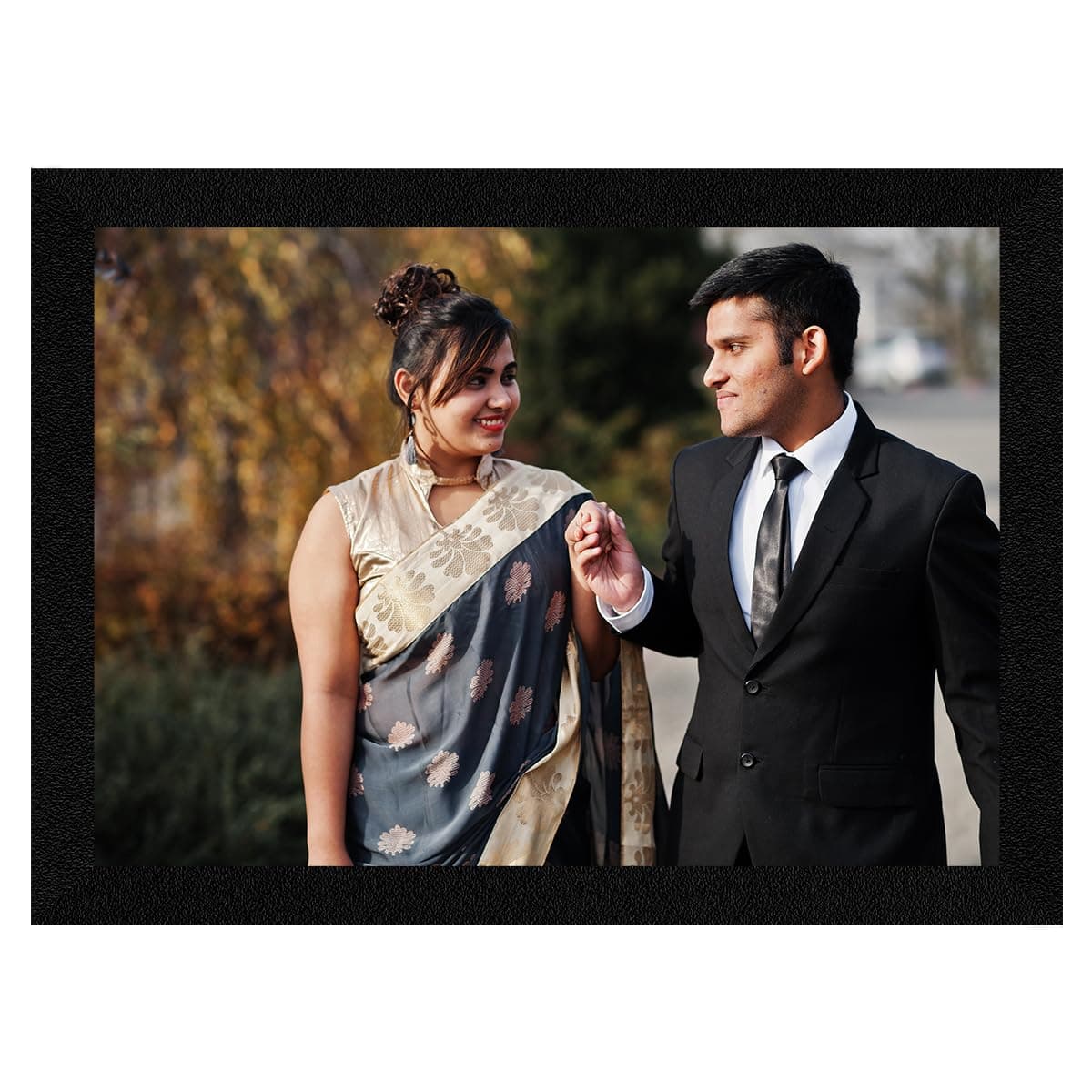 ArtX Customized Rectangular Photo Frames with Photo Upload, Wall Mount Photo Print With Frame, A4 and A3 Size, Multicolor, Paper/Canvas, Set of 1