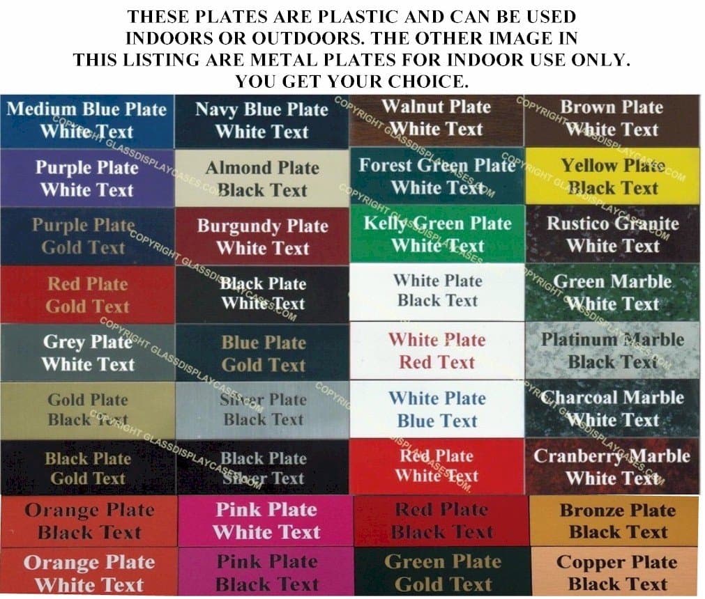 Grehge tic or Metal Custom Personalized Office Name Plate