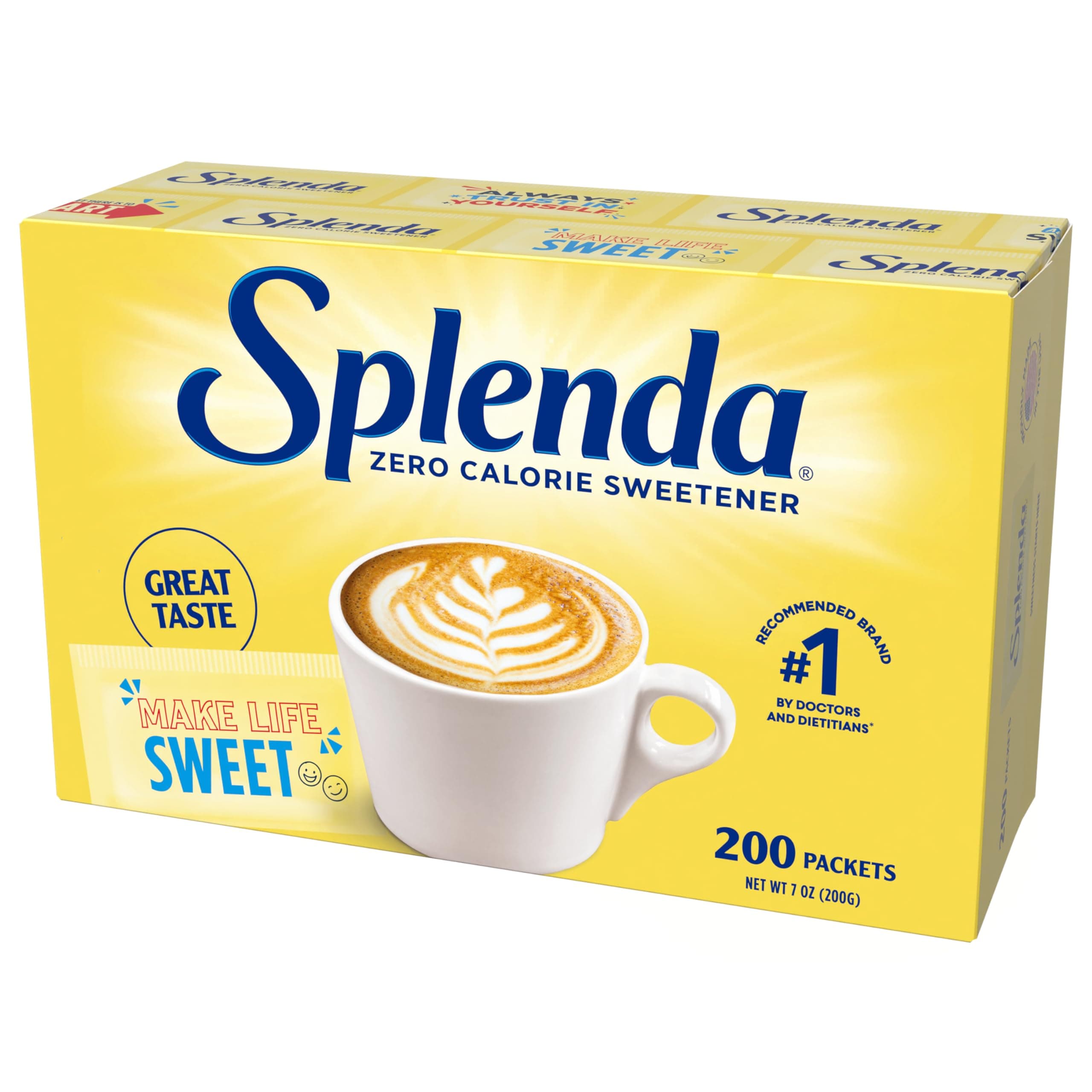Splenda No Calorie Sweetener 200 Packets