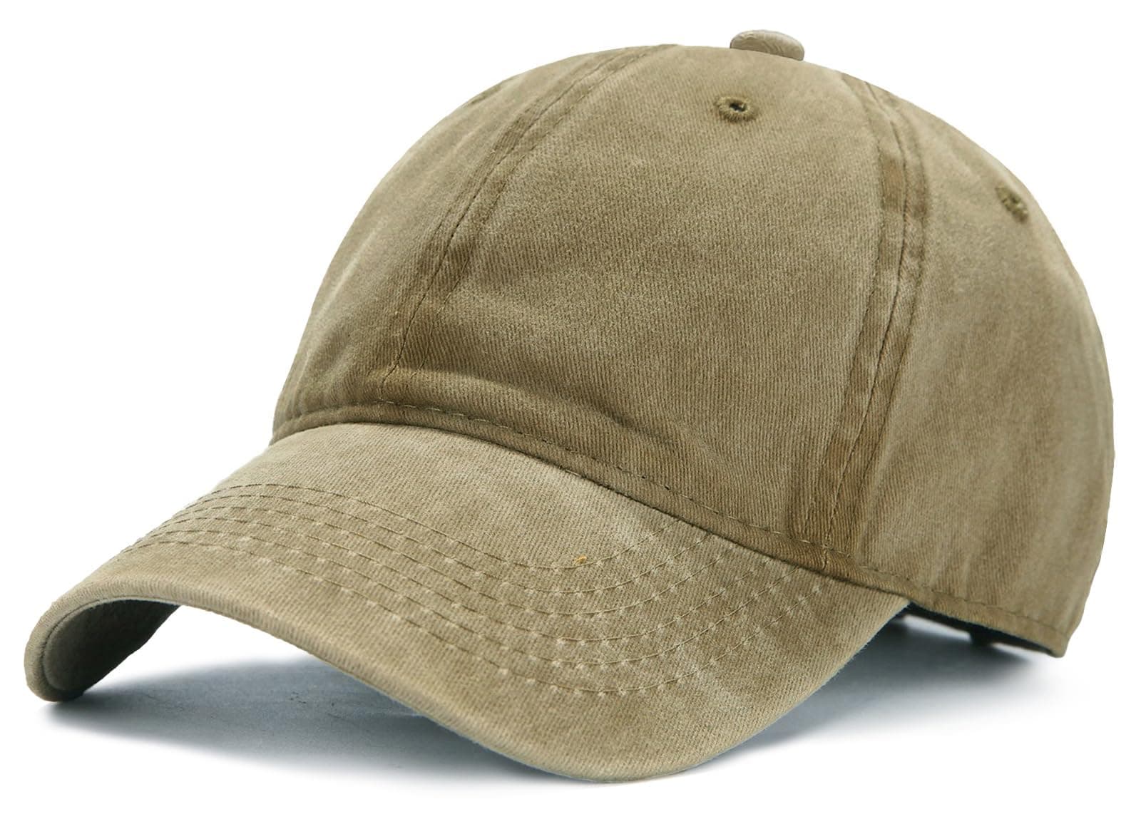 Edoneery 2 Pack Baseball Cap Men Women Plain Cotton Adjustable Washed Twill Low Profile Baseball Hat