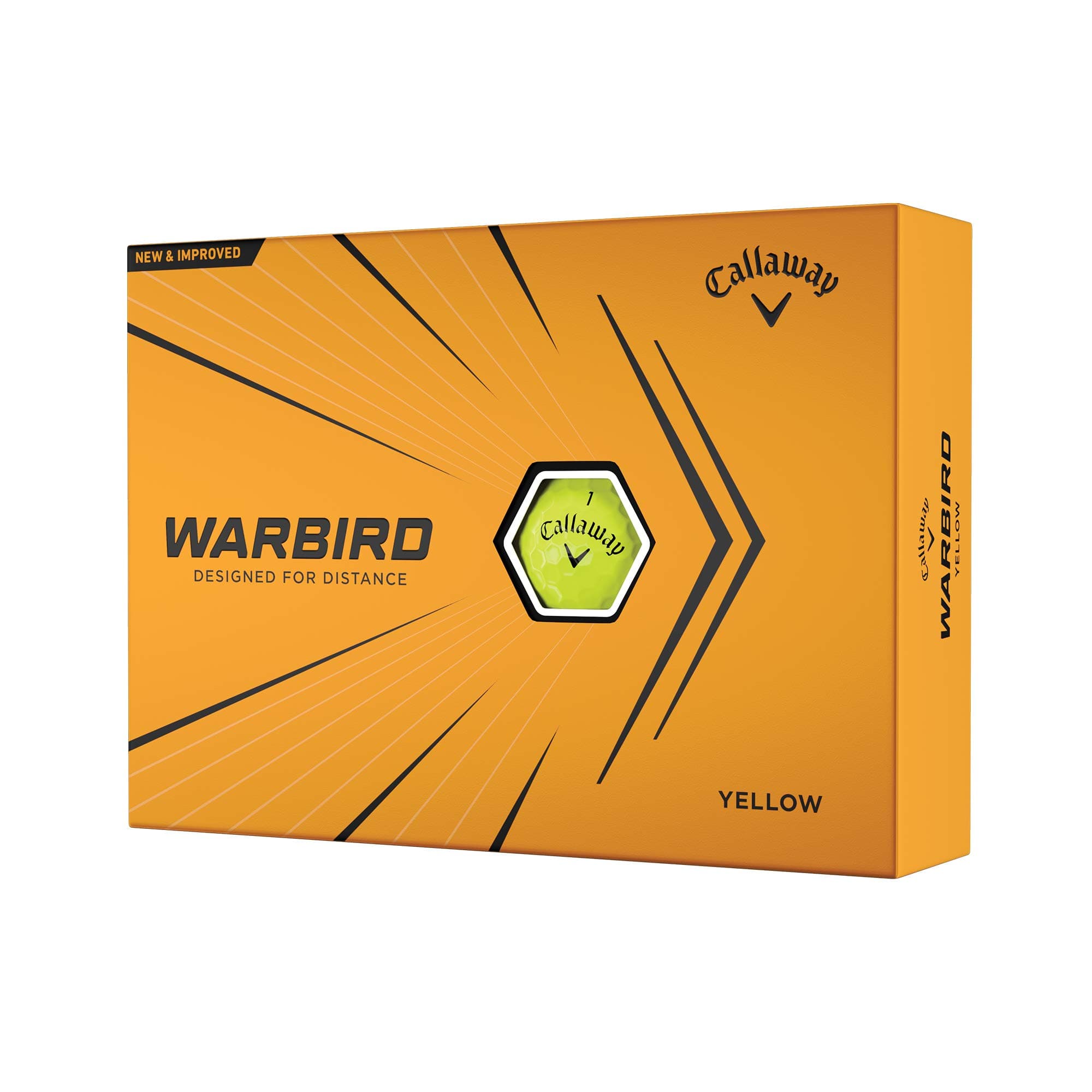 Golf Warbird Golf Balls (2021 Version, Yellow, 12 Ball Pack)