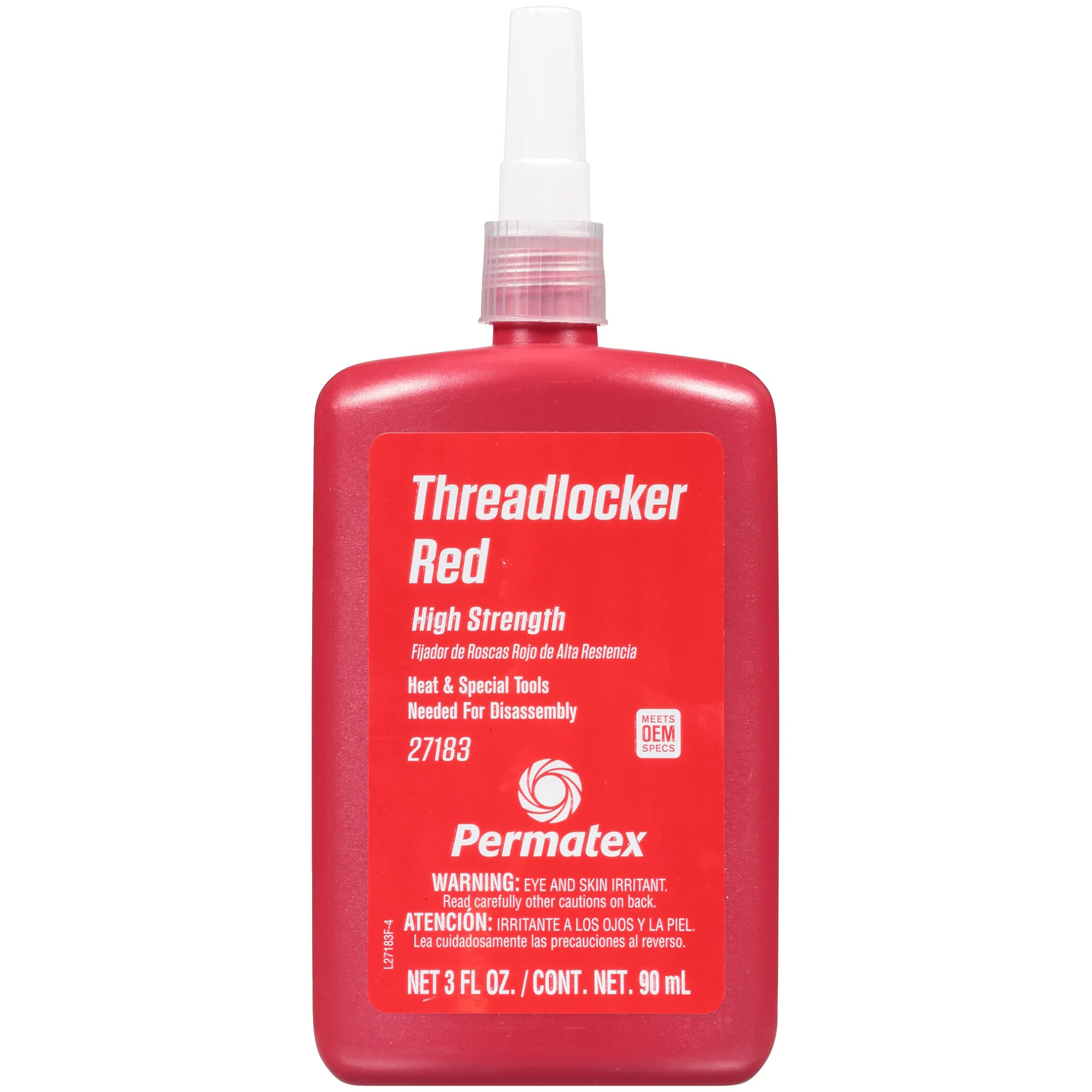 27183 High Strength Threadlocker Red, 90 ml