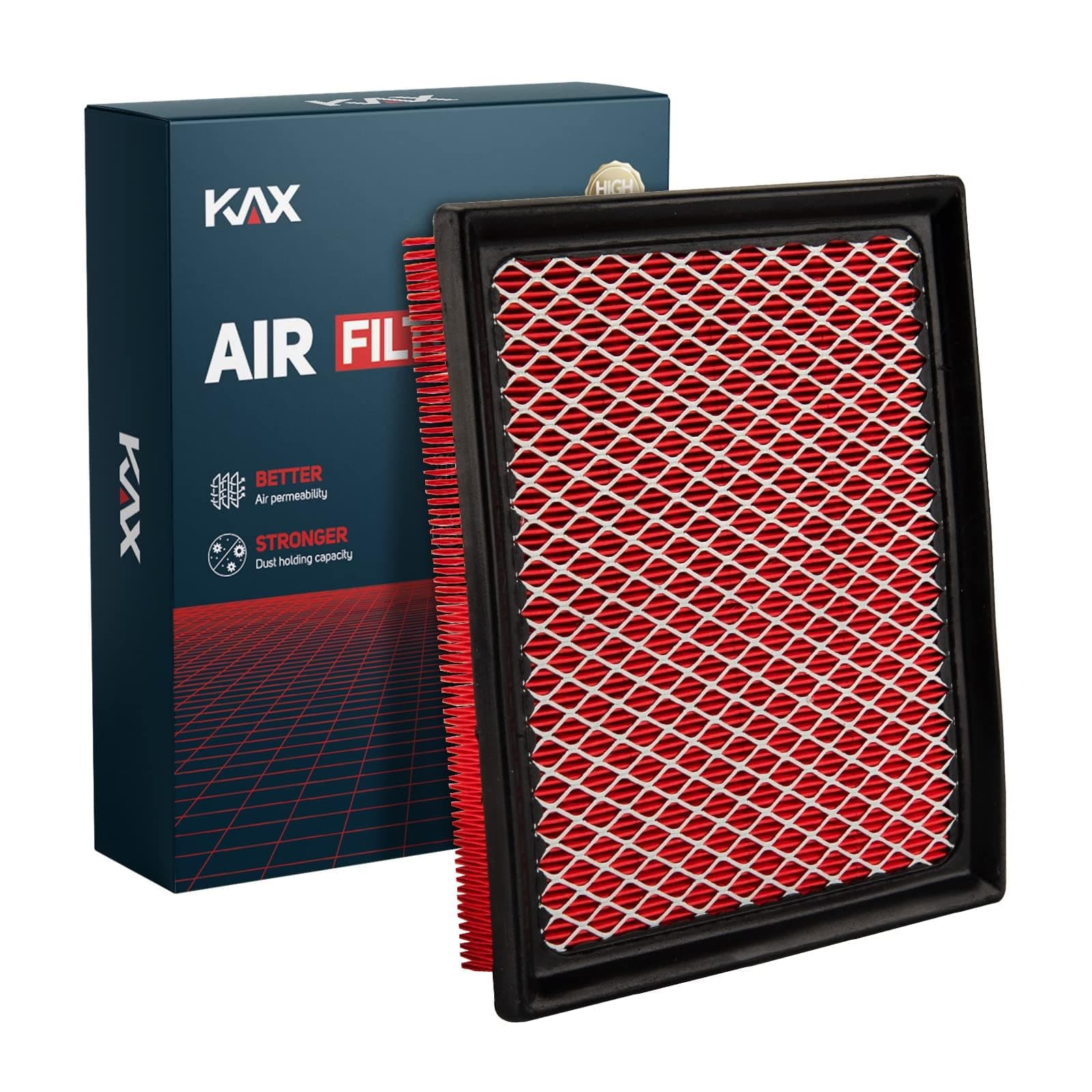 KAX Premium Engine Air Filter, CA10741 Replacement for Toyota Prius 2010-2015, RAV4 Hybrid 2016-2018, CT200h 2011-2017, Lexus NX300h 2015-2021, 200% Longer Life
