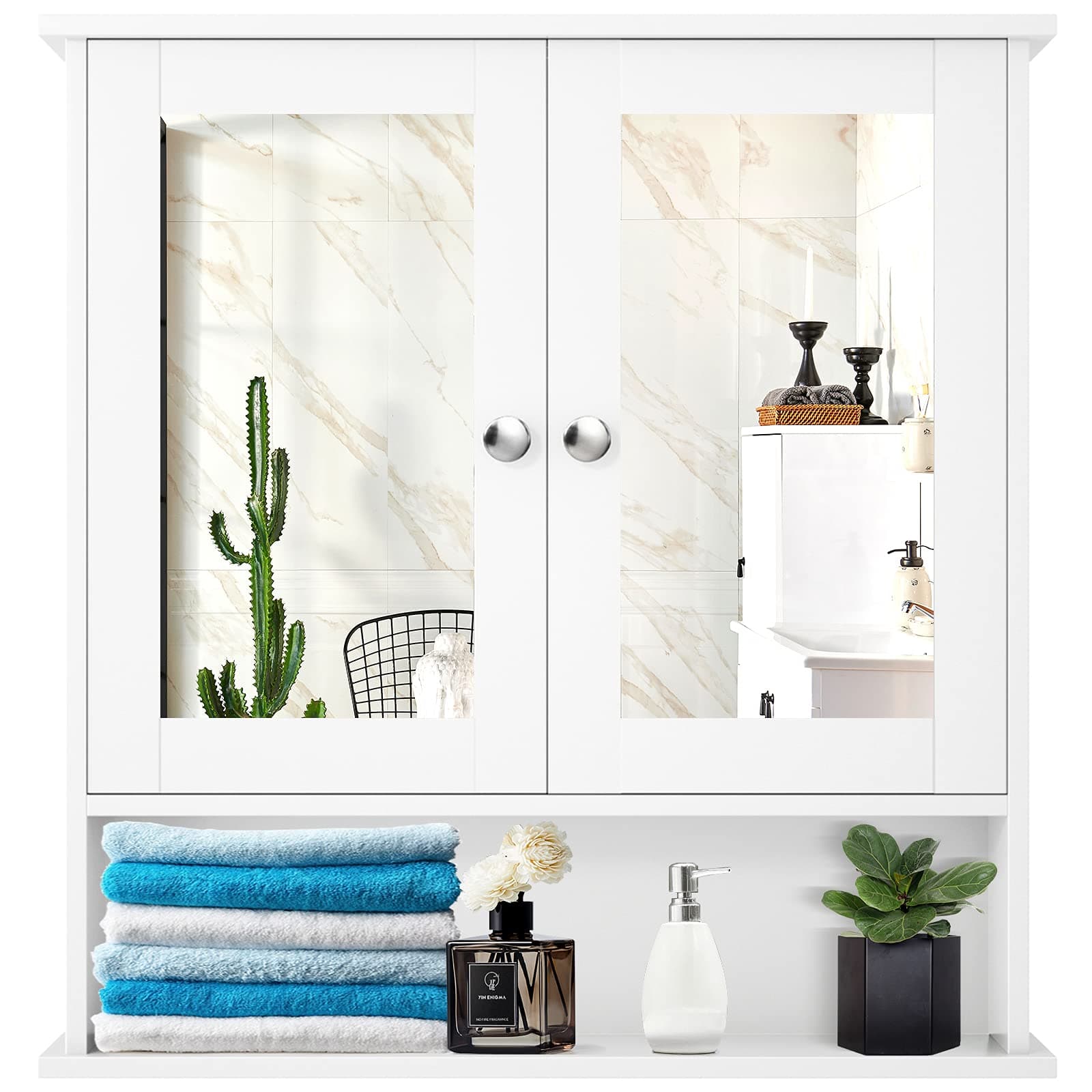 Multigot Wall Mounted Mirror Cabinet