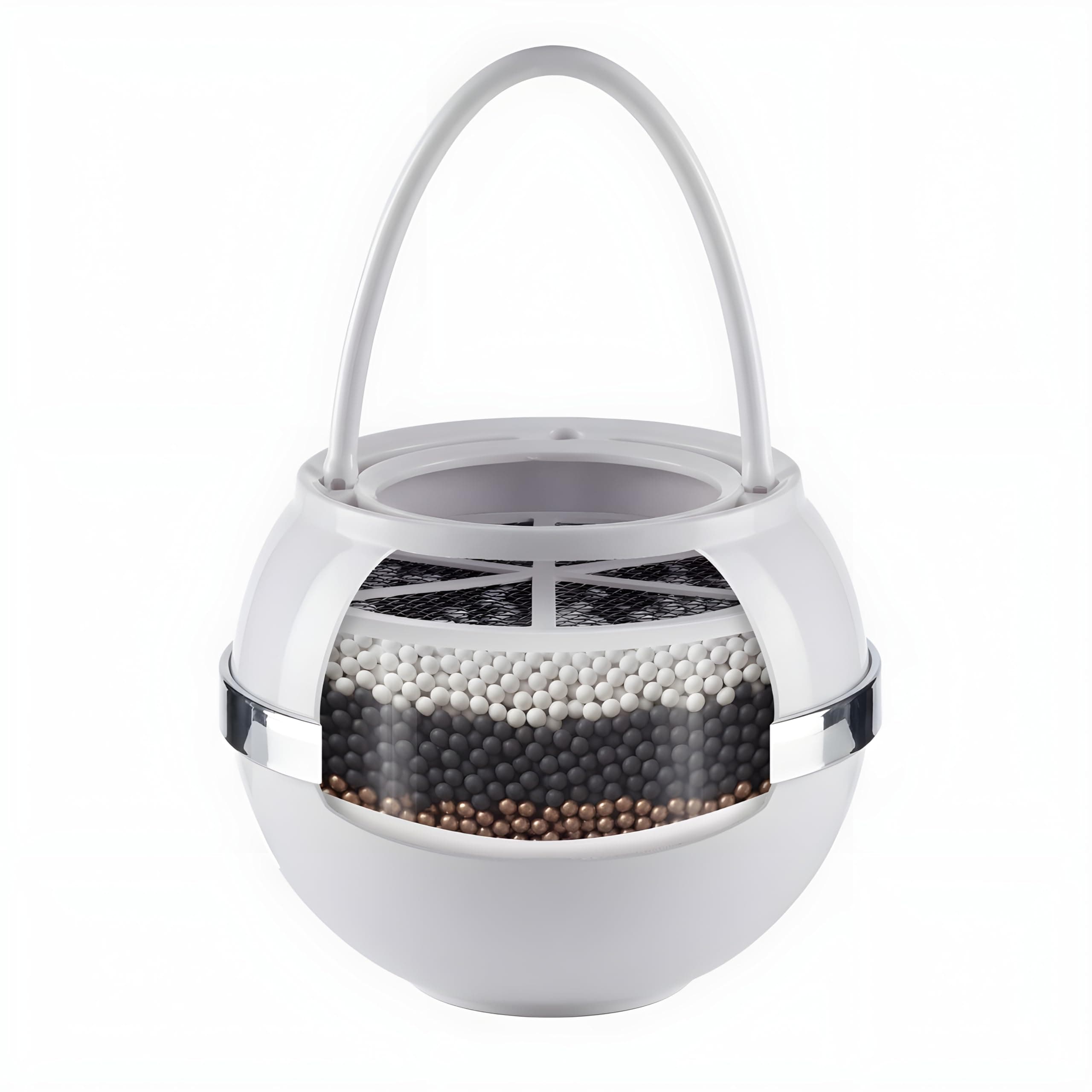 Crystal Quest CQE-SP-00808 Bath Ball Filter-White