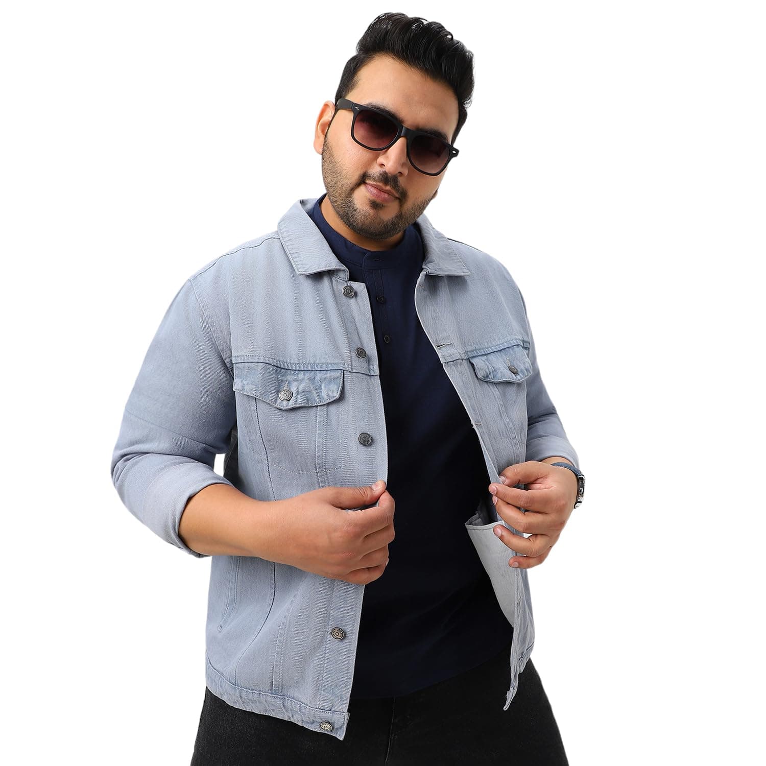 Men plusjaktp Denim Jacket (pack of 1)