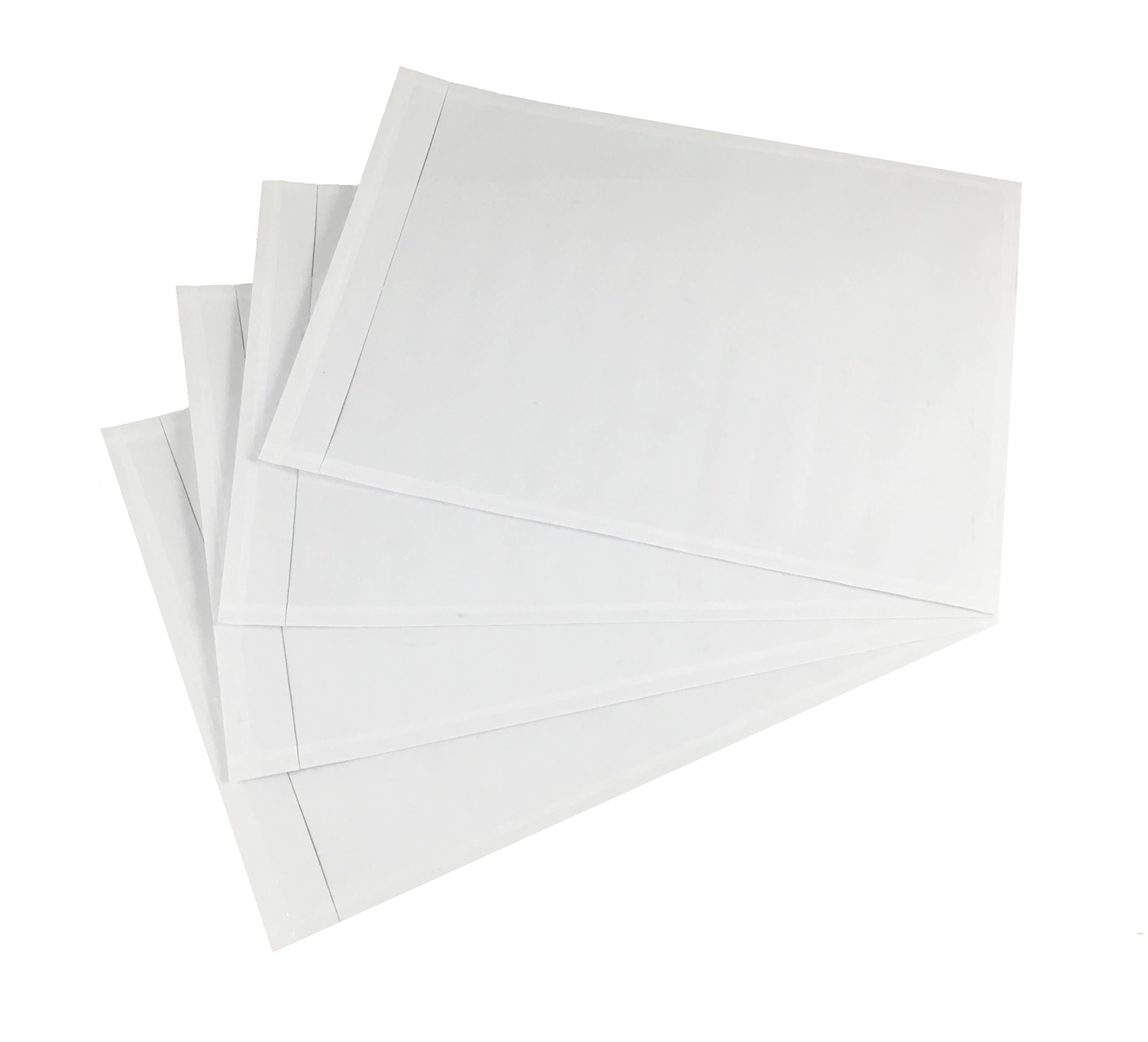 1000 Pack 7" x 10" Clear Packing List Enclosed Adhesive Envelope Sleeve 2 Mil (1000)