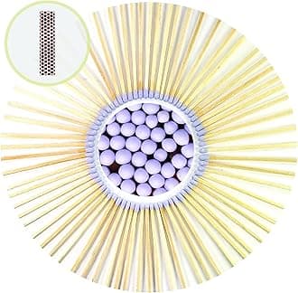 100 Count - 3" Long Purple Color Matches | Three Inch Coloful Loose Wooden Safety Match Sticks for Candle Display | Refill Decorative Jar Holder Bottle | Striker Included